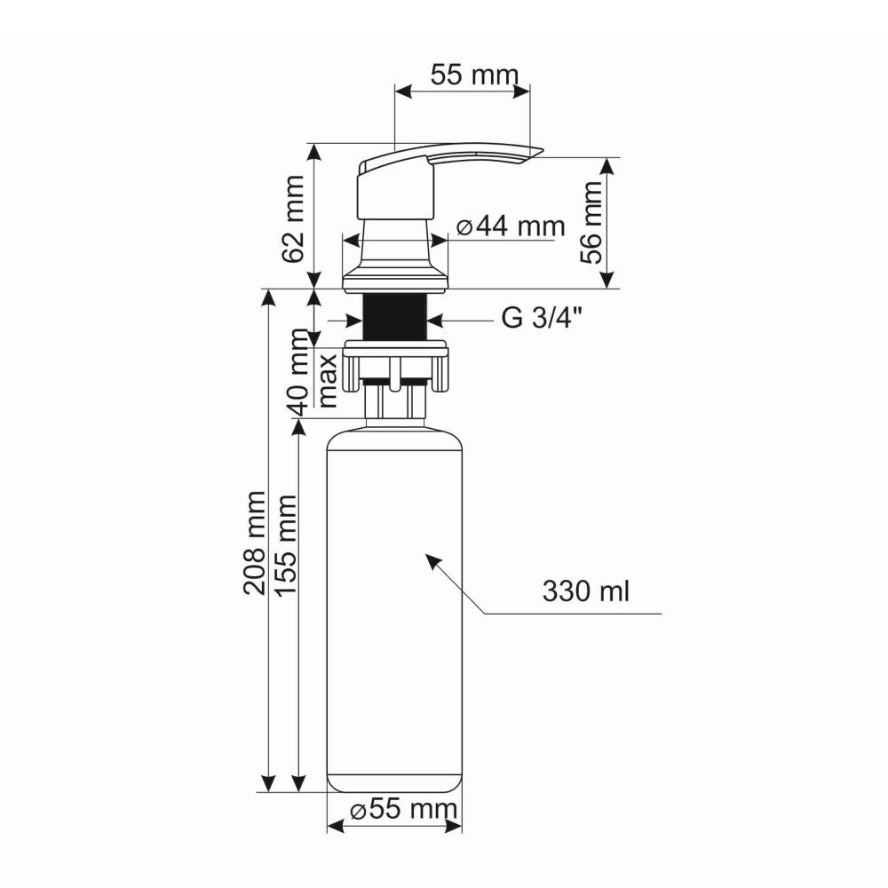 Дозатор Ulgran Quartz UQ 02-08 космос