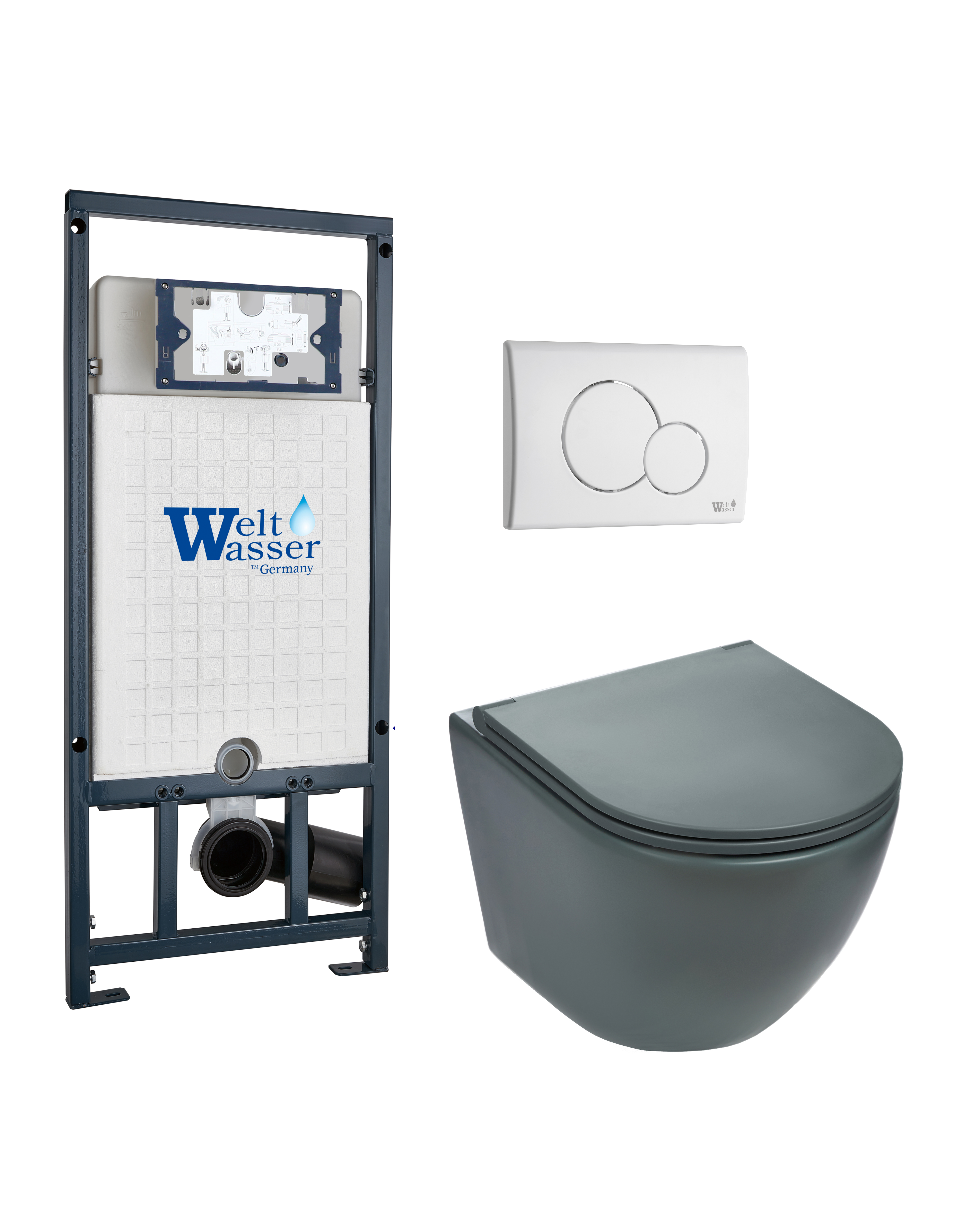 Комплект WeltWasser 10000010881 Merzbach 041 MT-GR + Marberg 507 + Marberg 507 RD GL-WT
