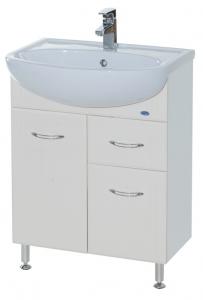 Тумба Bellezza Уют-60 белая с 1 ящиком