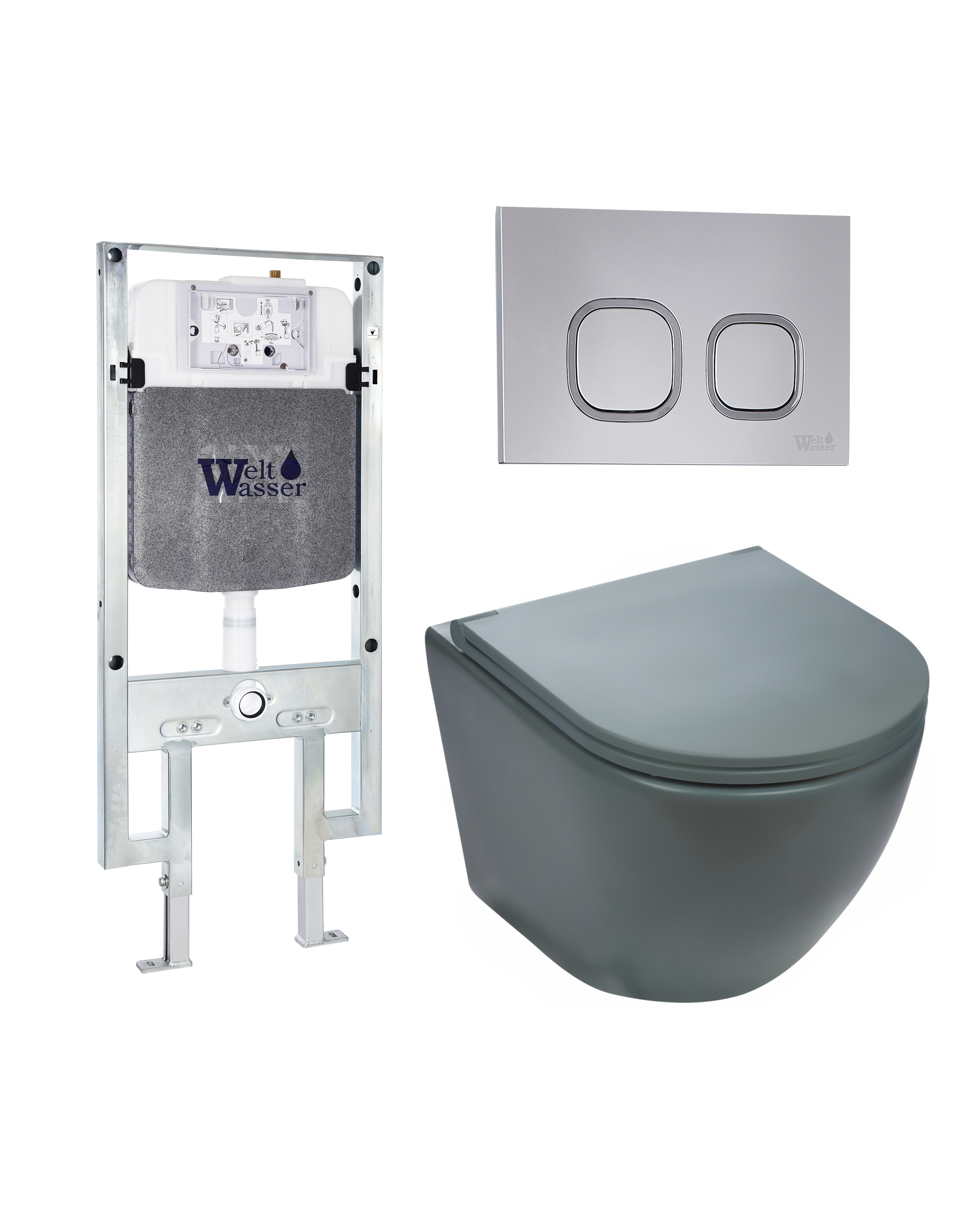 Комплект WeltWasser 10000010859 Merzbach 041 MT-GR + Amberg 497 ST + Amberg RD-CR