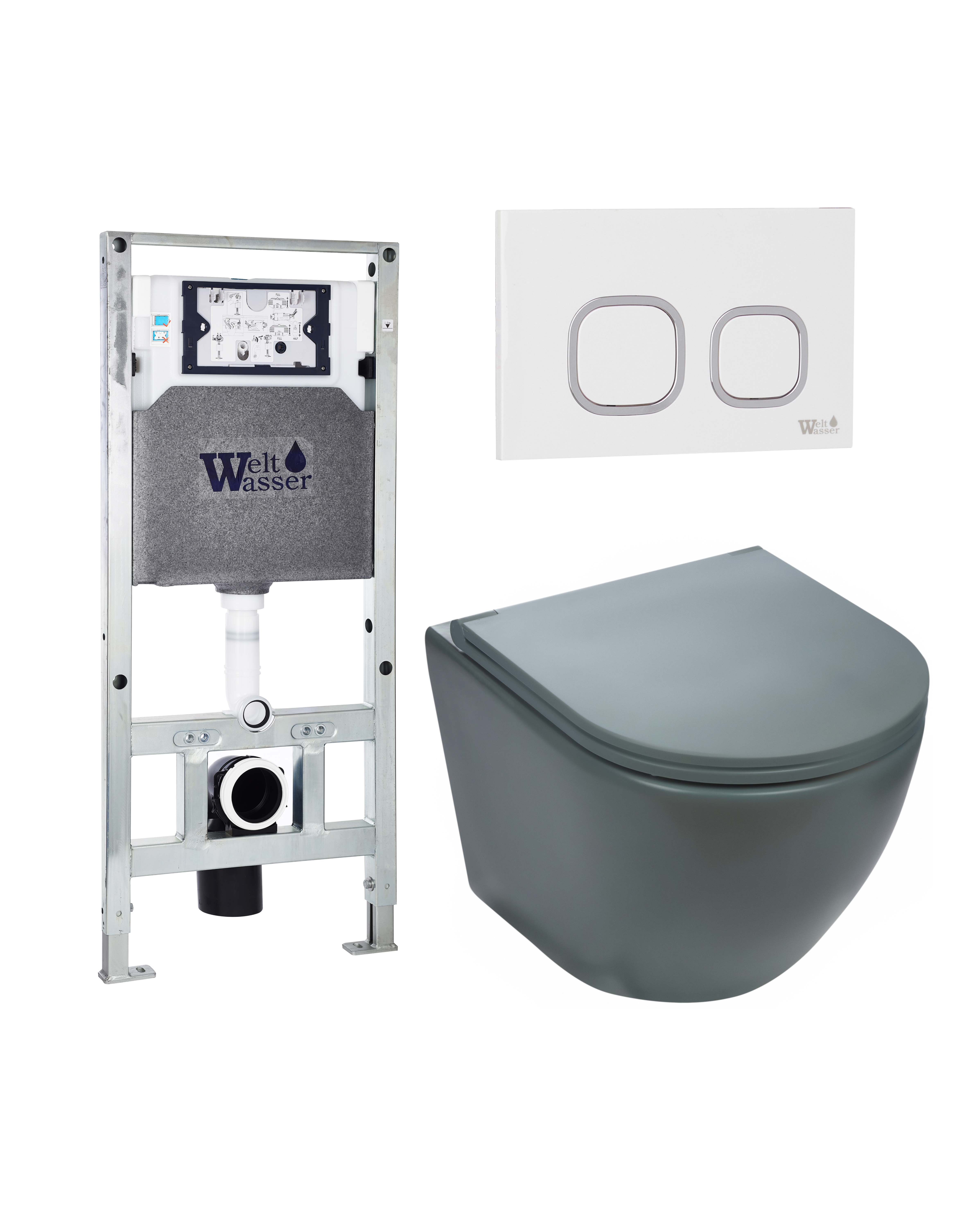 Комплект WeltWasser 10000010866 Merzbach 041 MT-GR + Amberg 506 ST + Amberg RD-WT