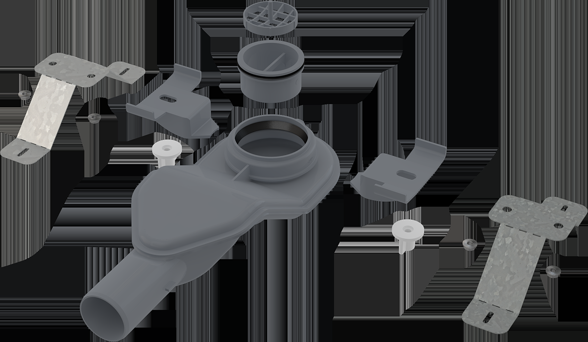Сифон для водоотводящего желоба AlcaPlast APZ-S6