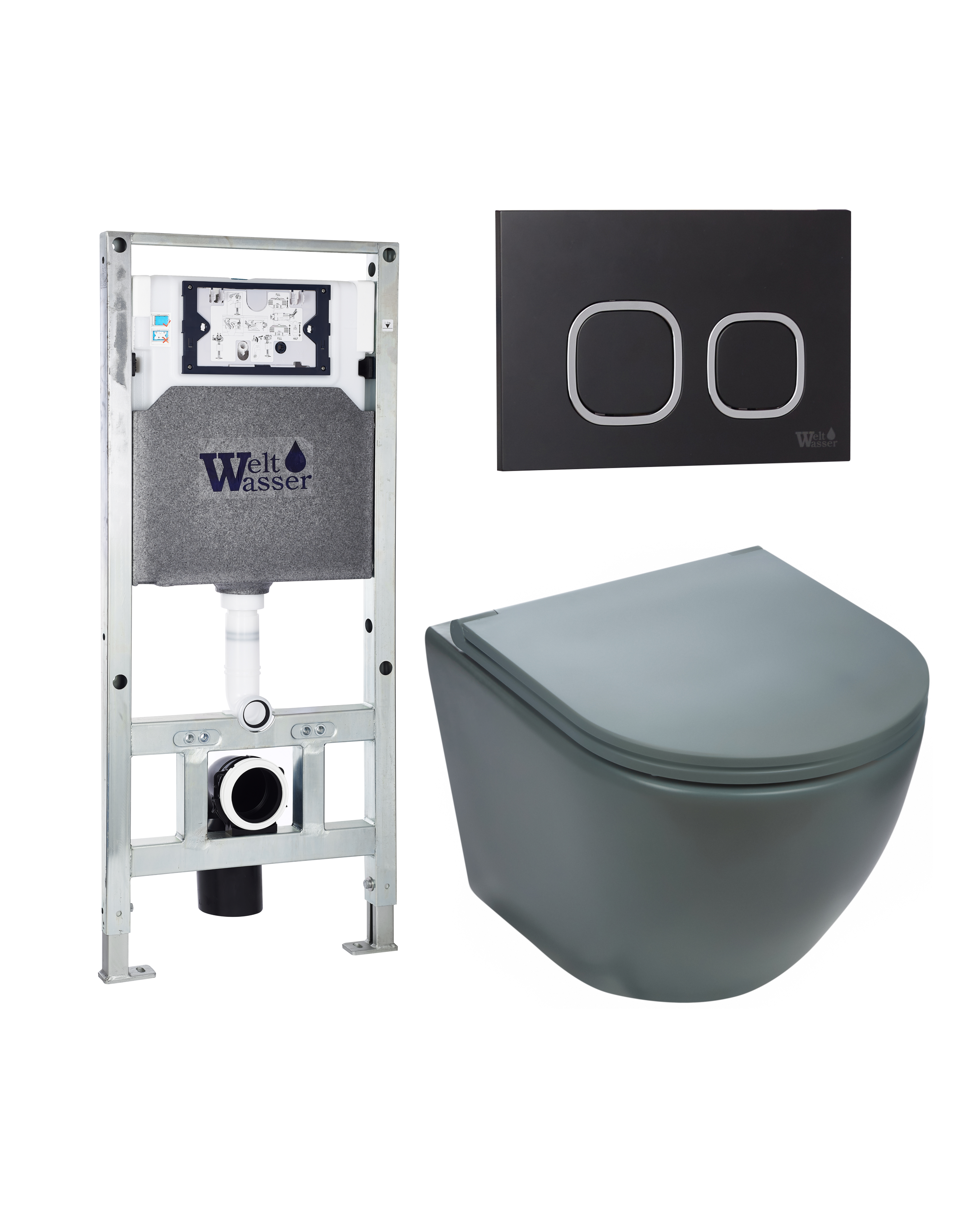 Комплект WeltWasser 10000010863 Merzbach 041 MT-GR + Amberg 506 ST + Amberg RD-BL
