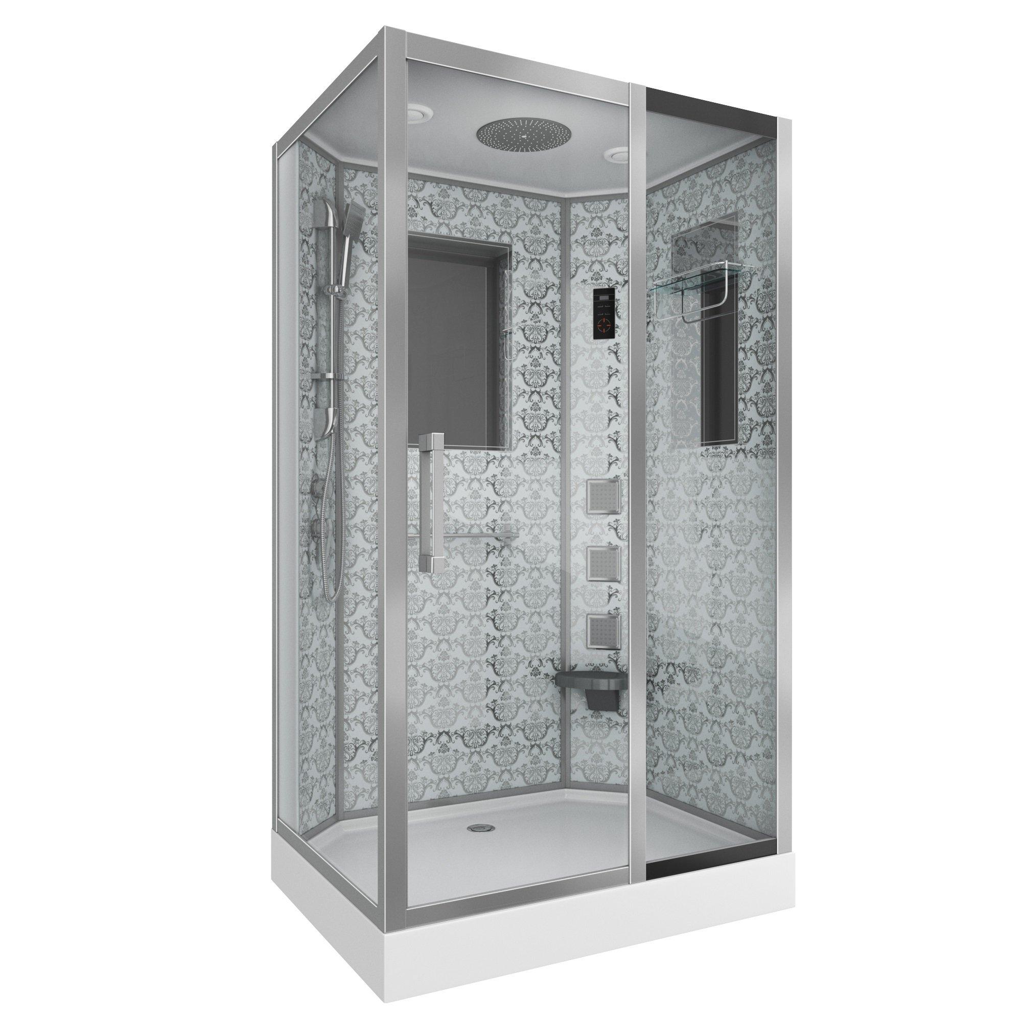 Душевая кабина Niagara Luxe 7711WR 90x120 низкий поддон (6 мест)