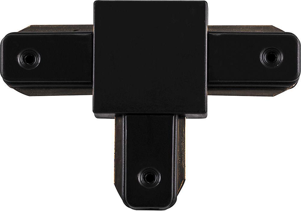 Коннектор Т-образный однофазный для шинопровода, черный Feron LD1003 10333