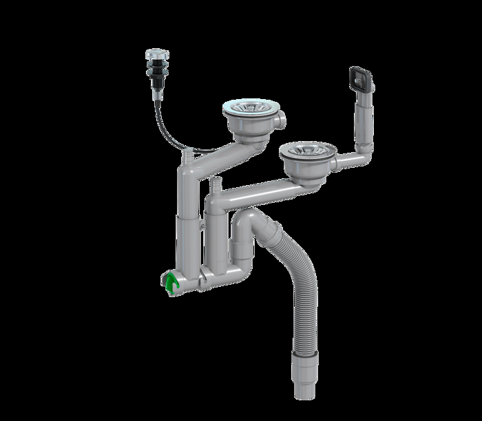 Сифон для мойки Prevex Smartloc двойной 42R13916