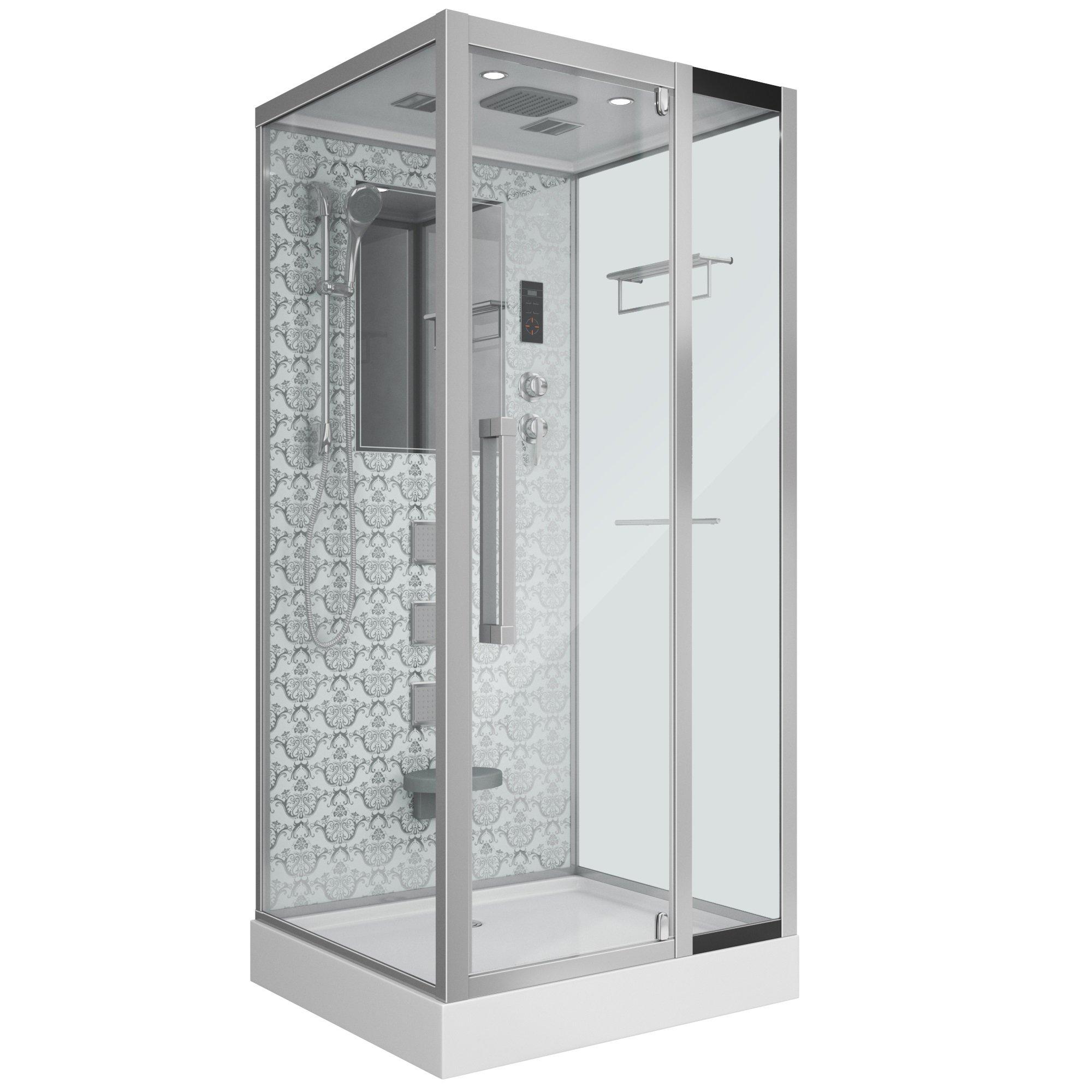 Душевая кабина Niagara Luxe 7714W 100x90 низкий поддон (5 мест)