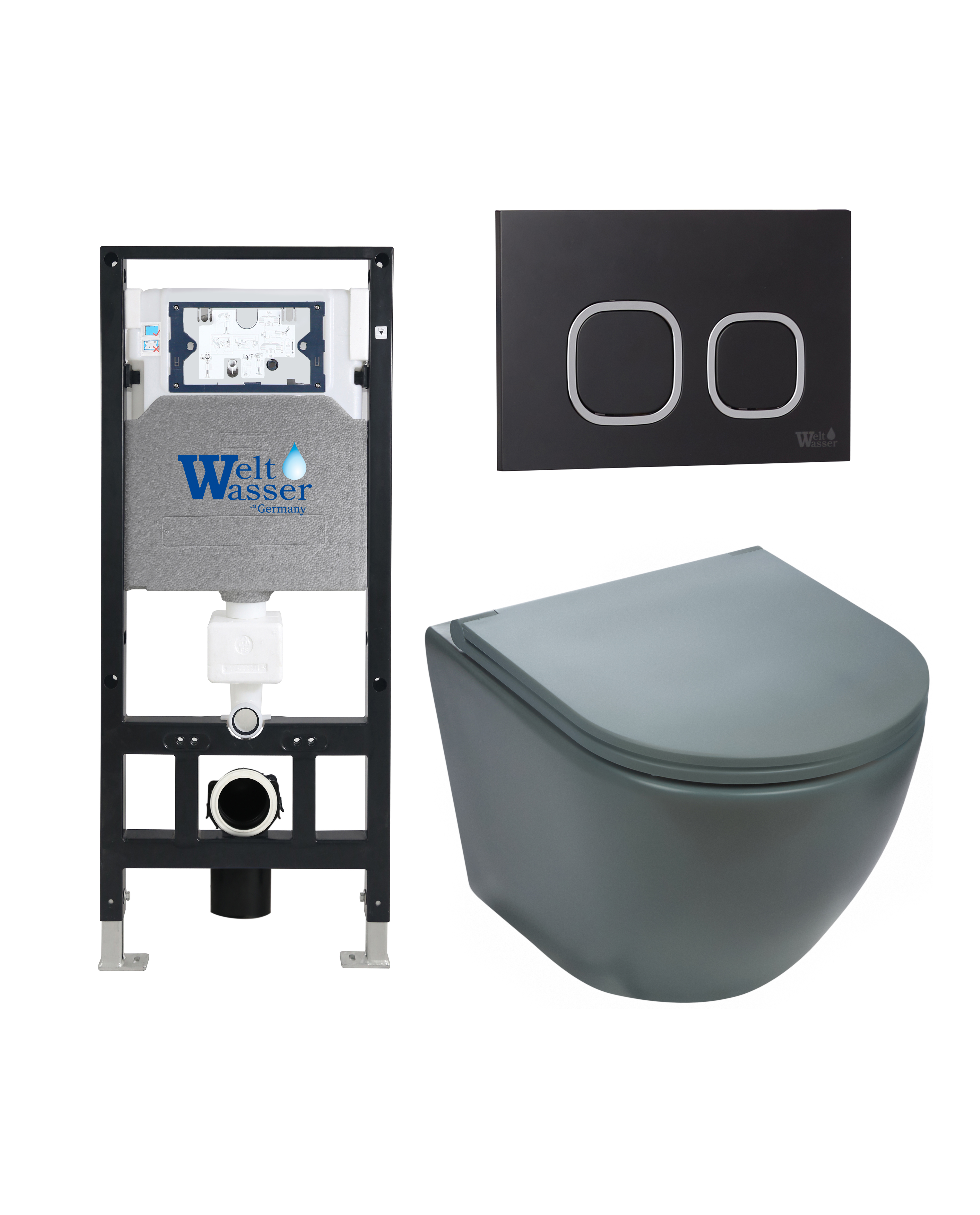 Комплект WeltWasser 10000011156 Merzbach 041 MT-GR + Amberg 506 + Amberg RD-BL
