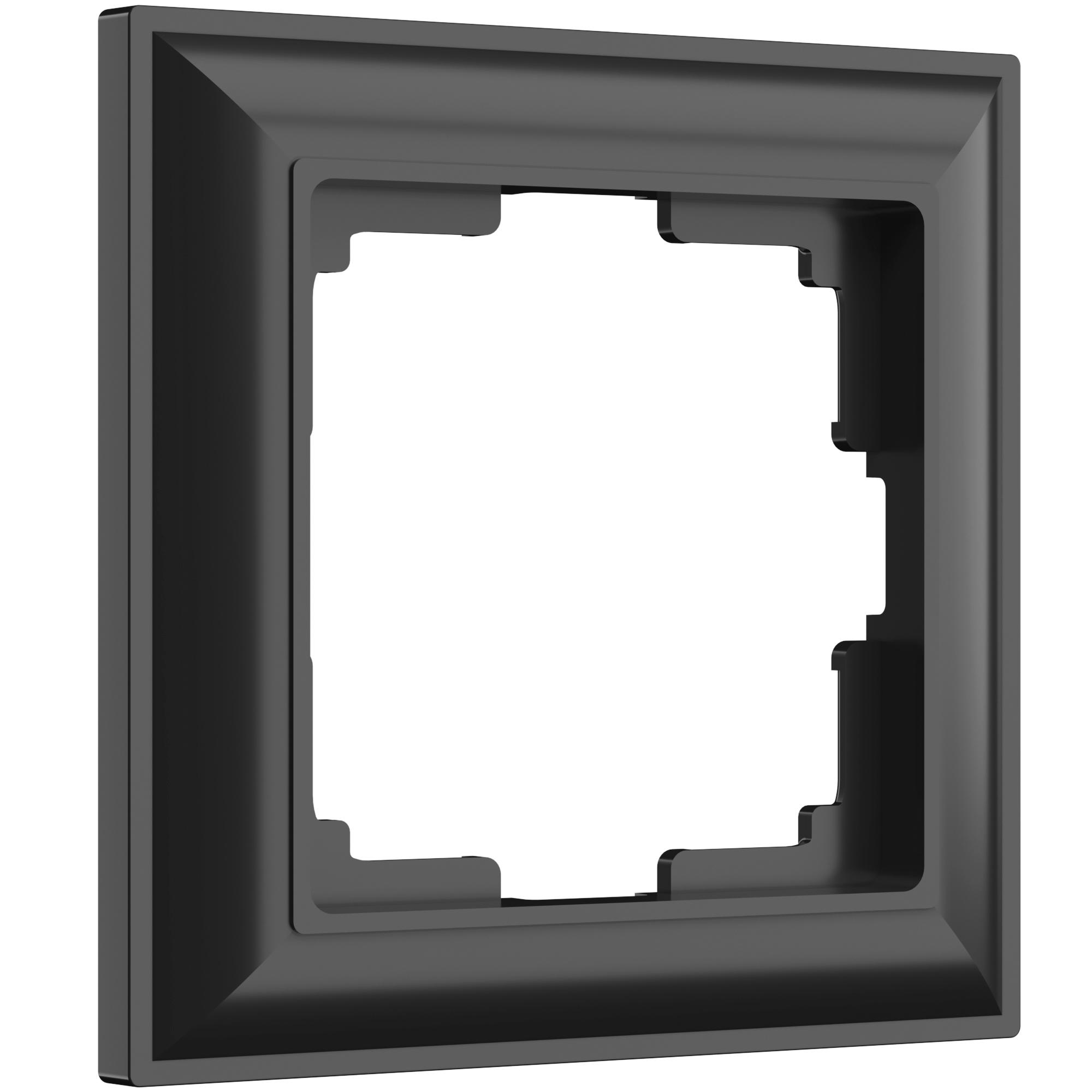 Рамка на 1 пост черный матовый Werkel W0012208