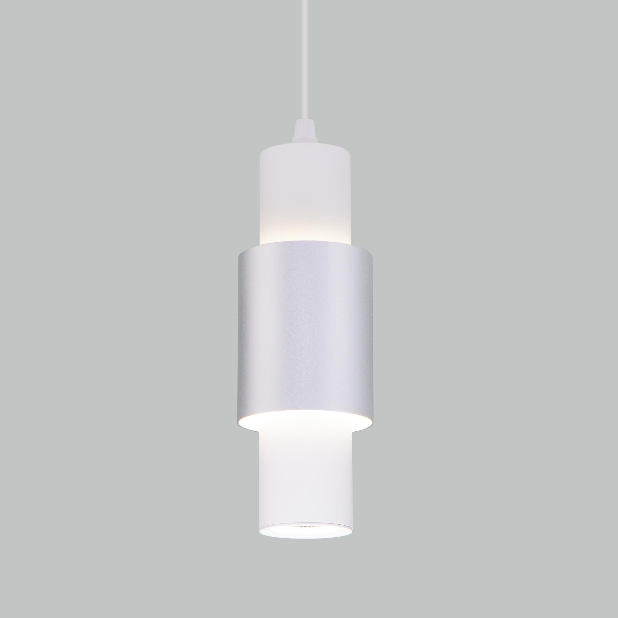 Подвесной светильник Eurosvet 50204/1 LED белый/серебро