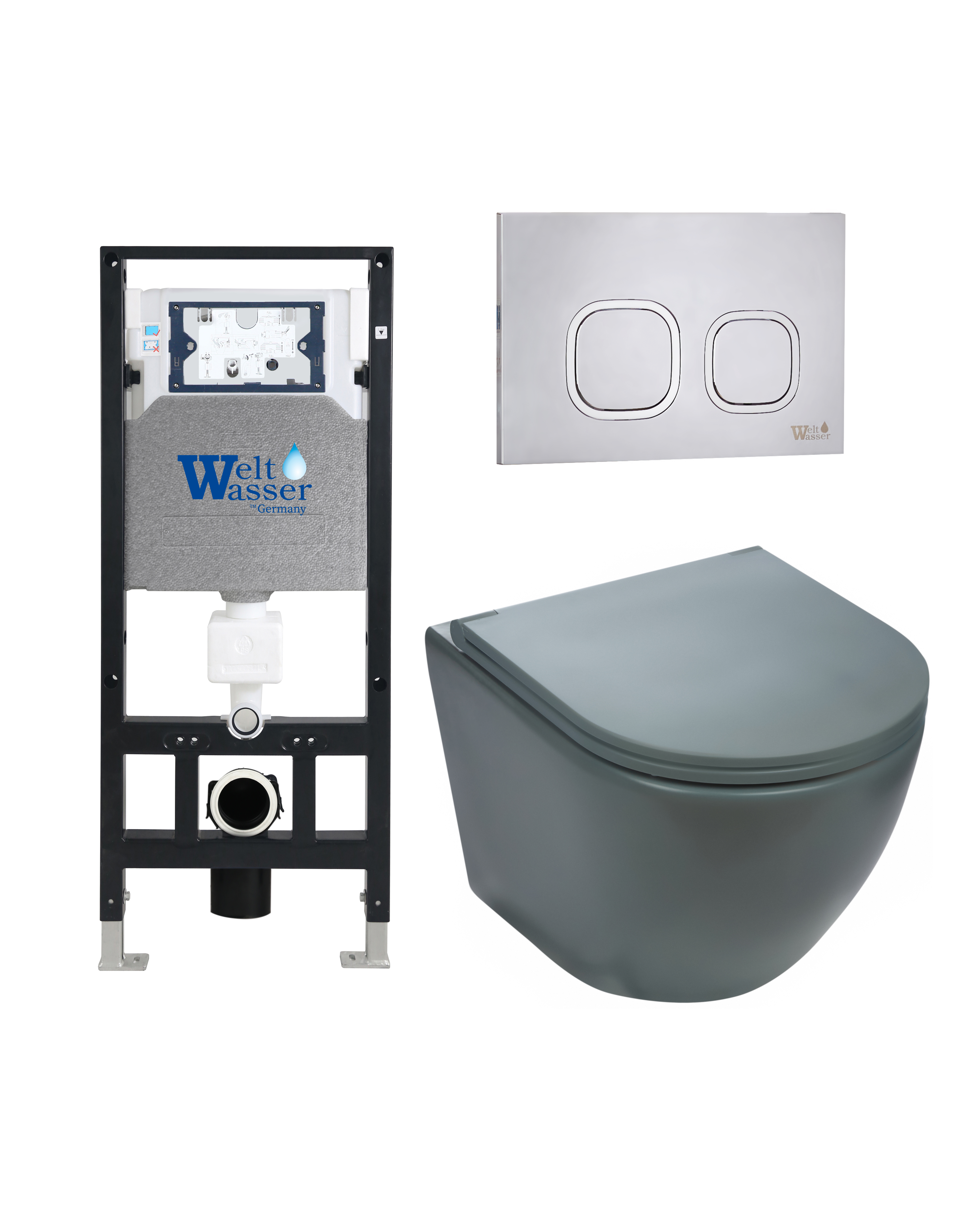 Комплект WeltWasser 10000010870 Merzbach 041 MT-GR + Amberg 506 + Amberg RD-MT CR