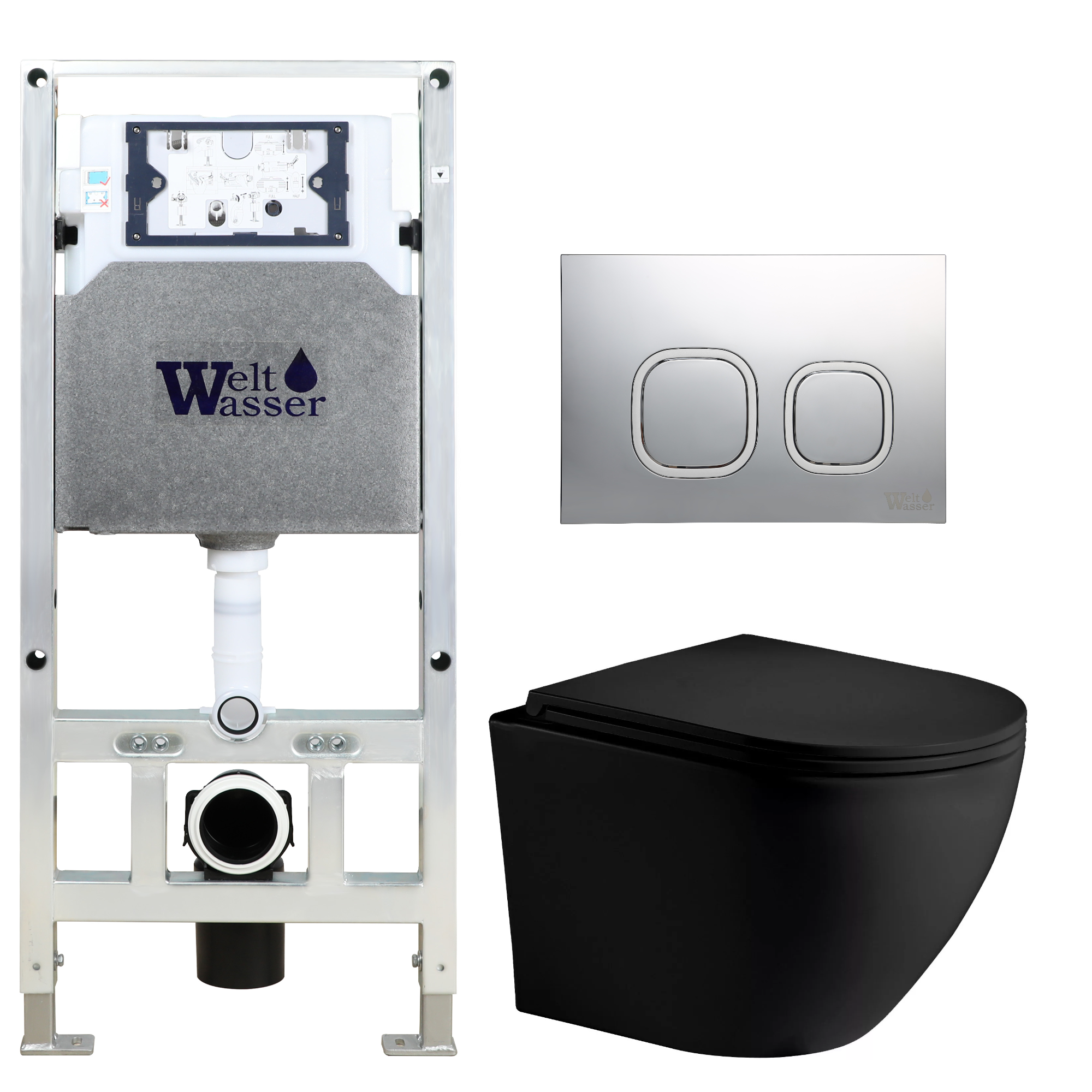 Комплект WeltWasser 10000011347 Merzbach 043 MT-BL + Amberg 506 ST + Amberg RD-MT CR