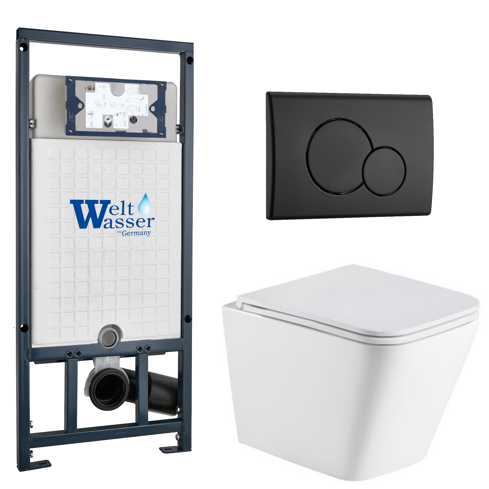 Комплект WeltWasser 10000011920 Gelbach 043 MT-WT + Marberg 507 + Marberg 507 RD MT-BL