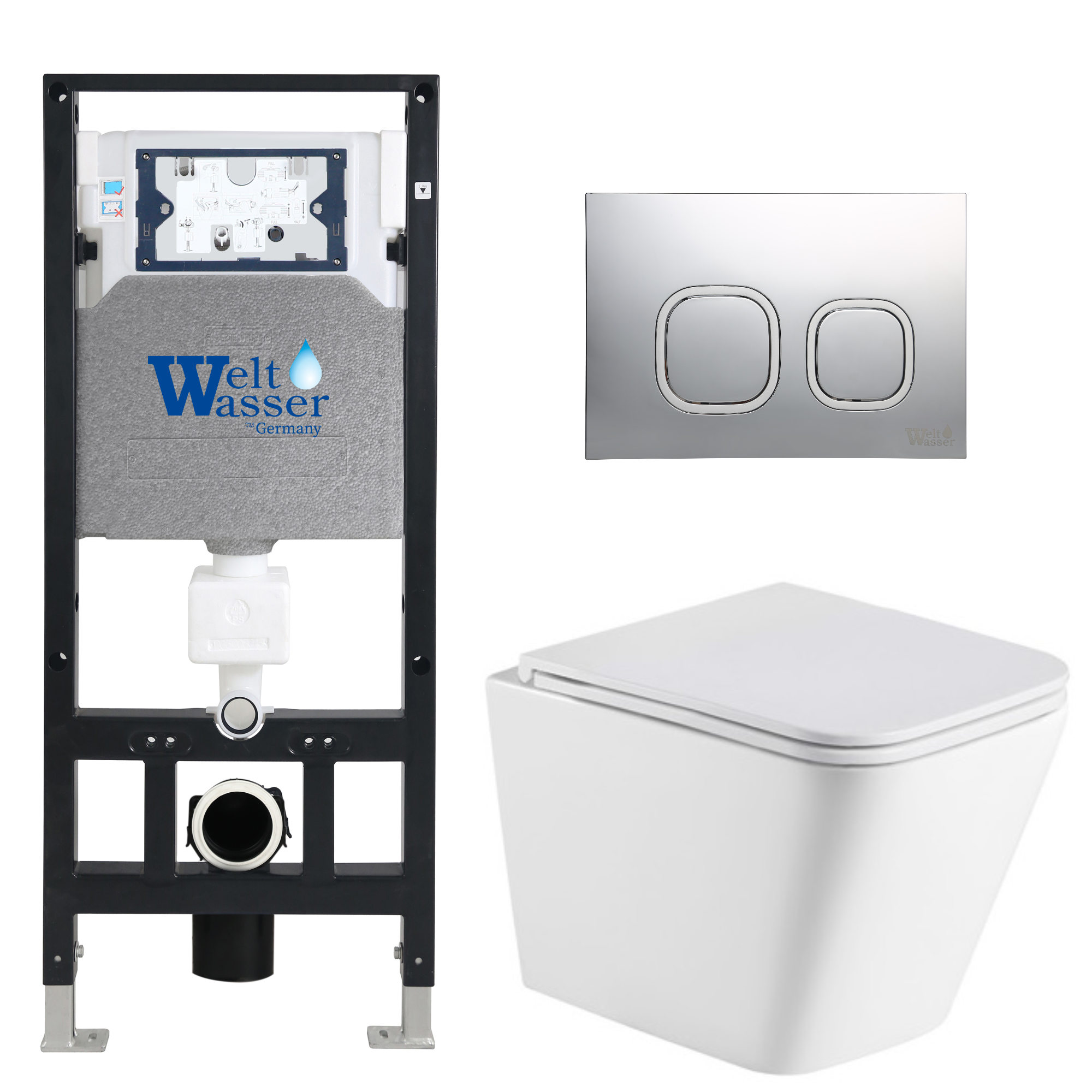 Комплект WeltWasser 10000011862 Gelbach 043 GL-WT + Amberg 506 + Amberg RD-CR