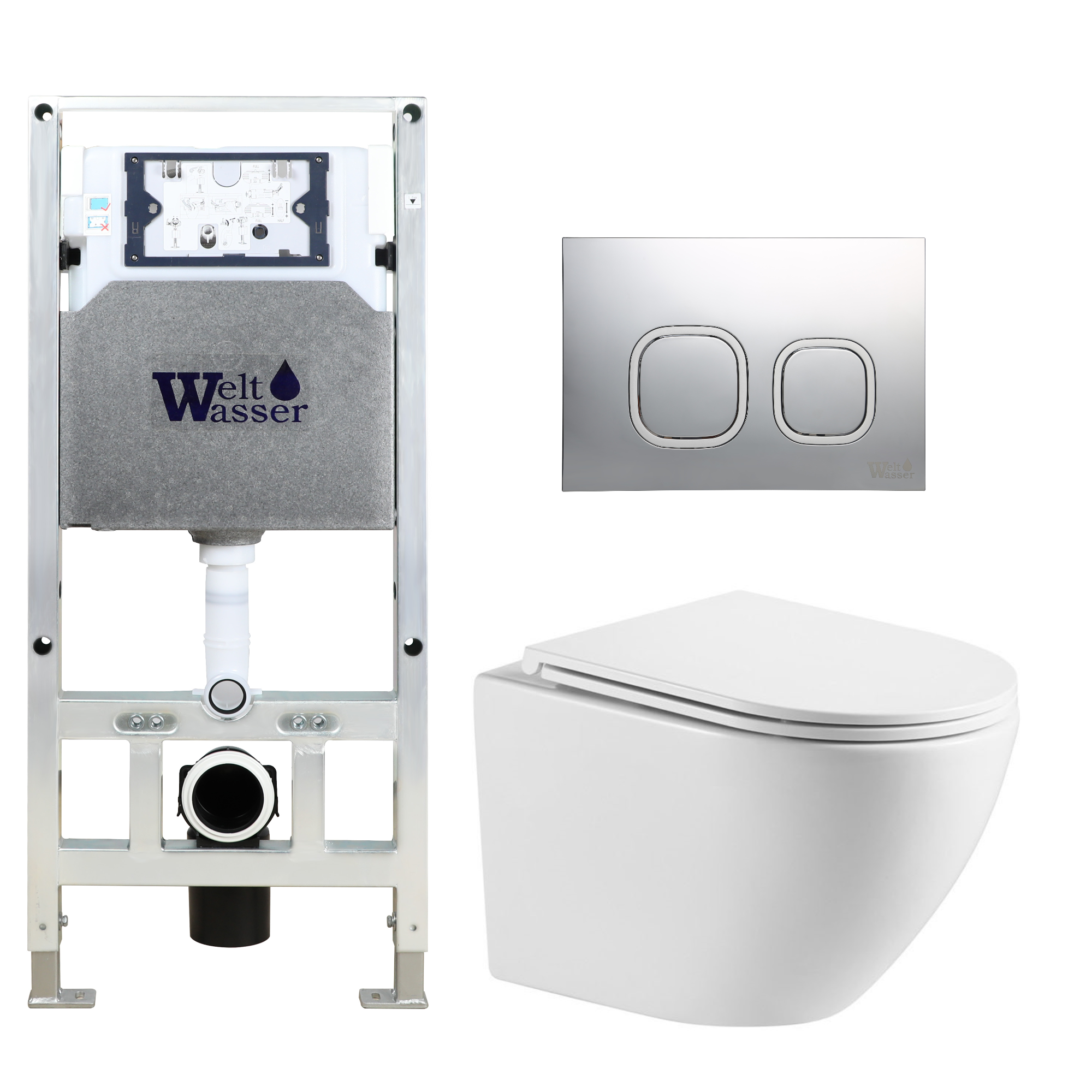 Комплект WeltWasser 10000011299 Merzbach 043 GL-WT + Amberg 506 ST + Amberg RD-MT CR