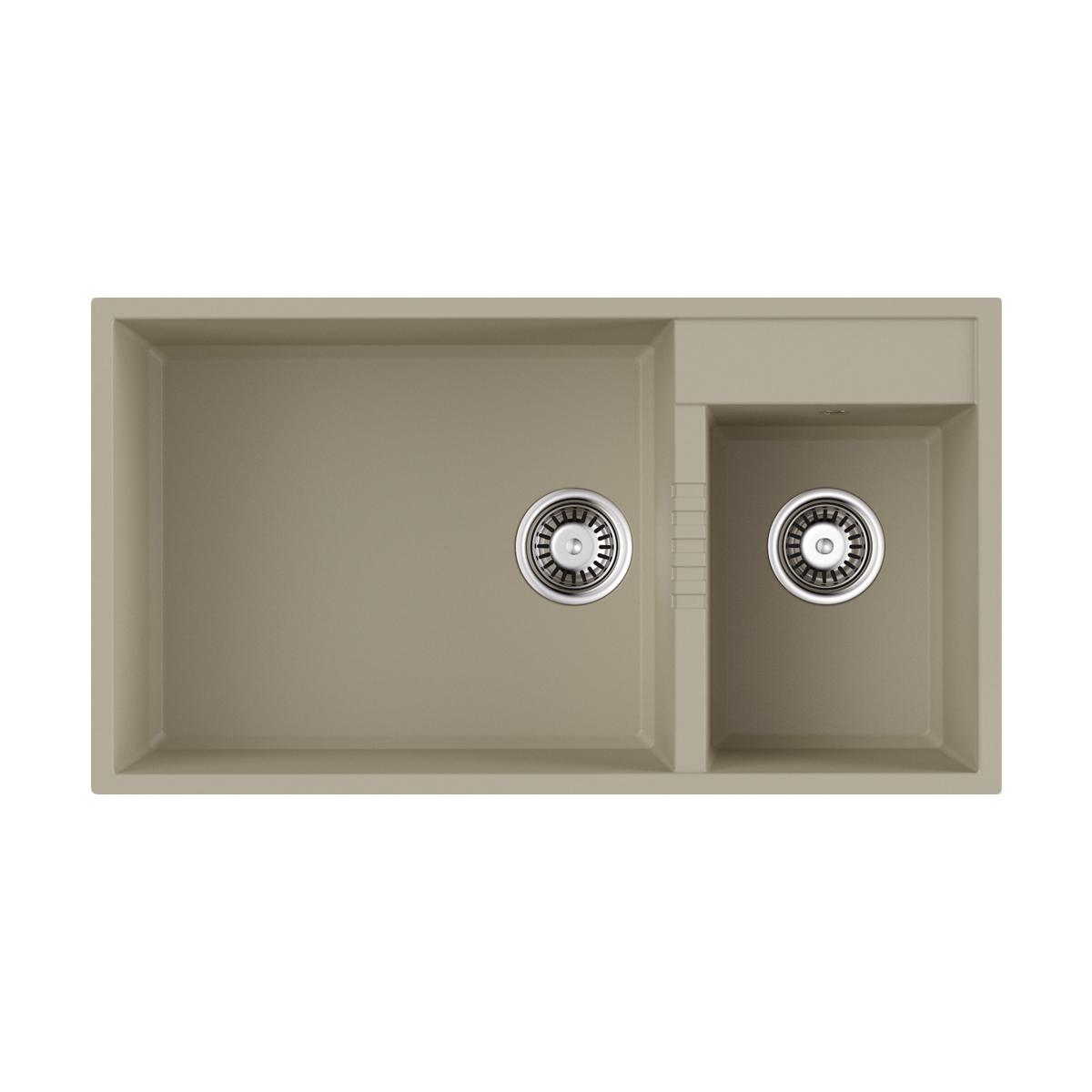 Врезная кухонная мойка Omoikiri Tedori 85-2-U-BL черный 4993940