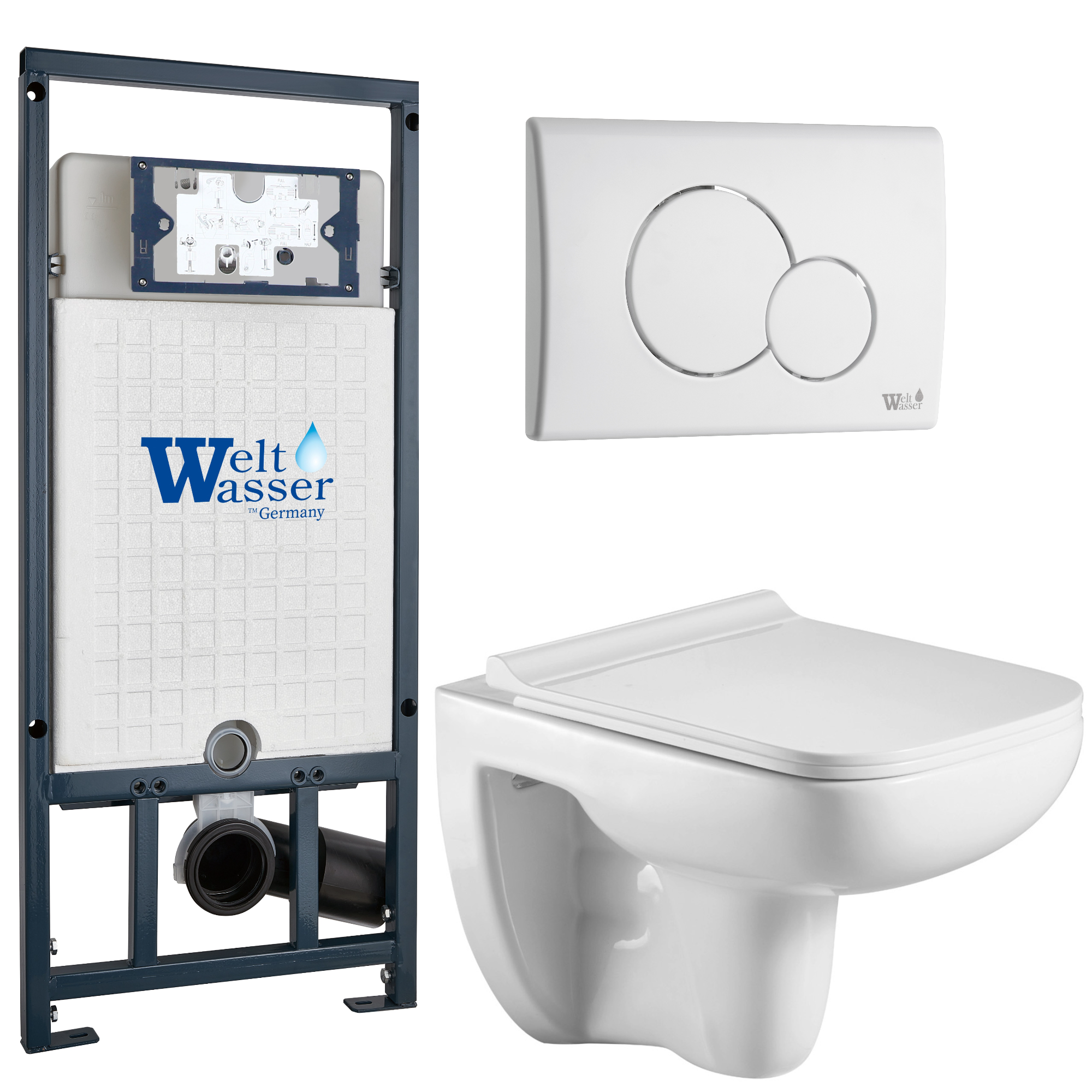 Комплект WeltWasser 10000010732 Kehlbach 004 GL-WT + Marberg 507 + Marberg 507 RD GL-WT