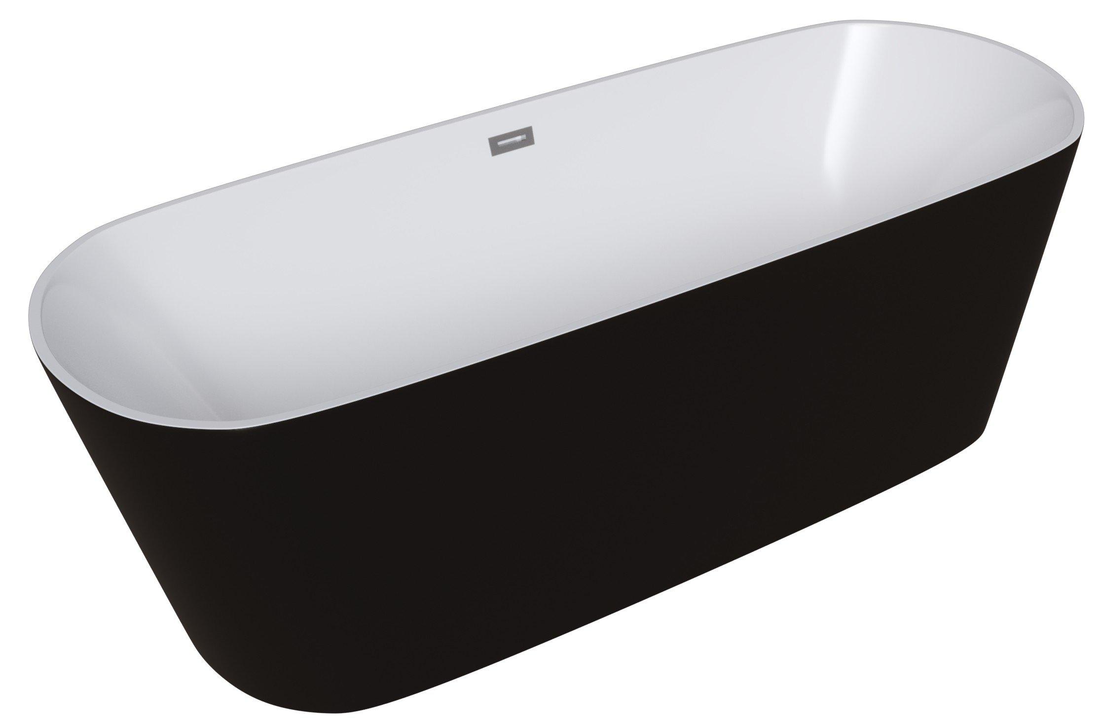 Ванна отдельностоящая Grossman GR-2601B Black 70x170x60