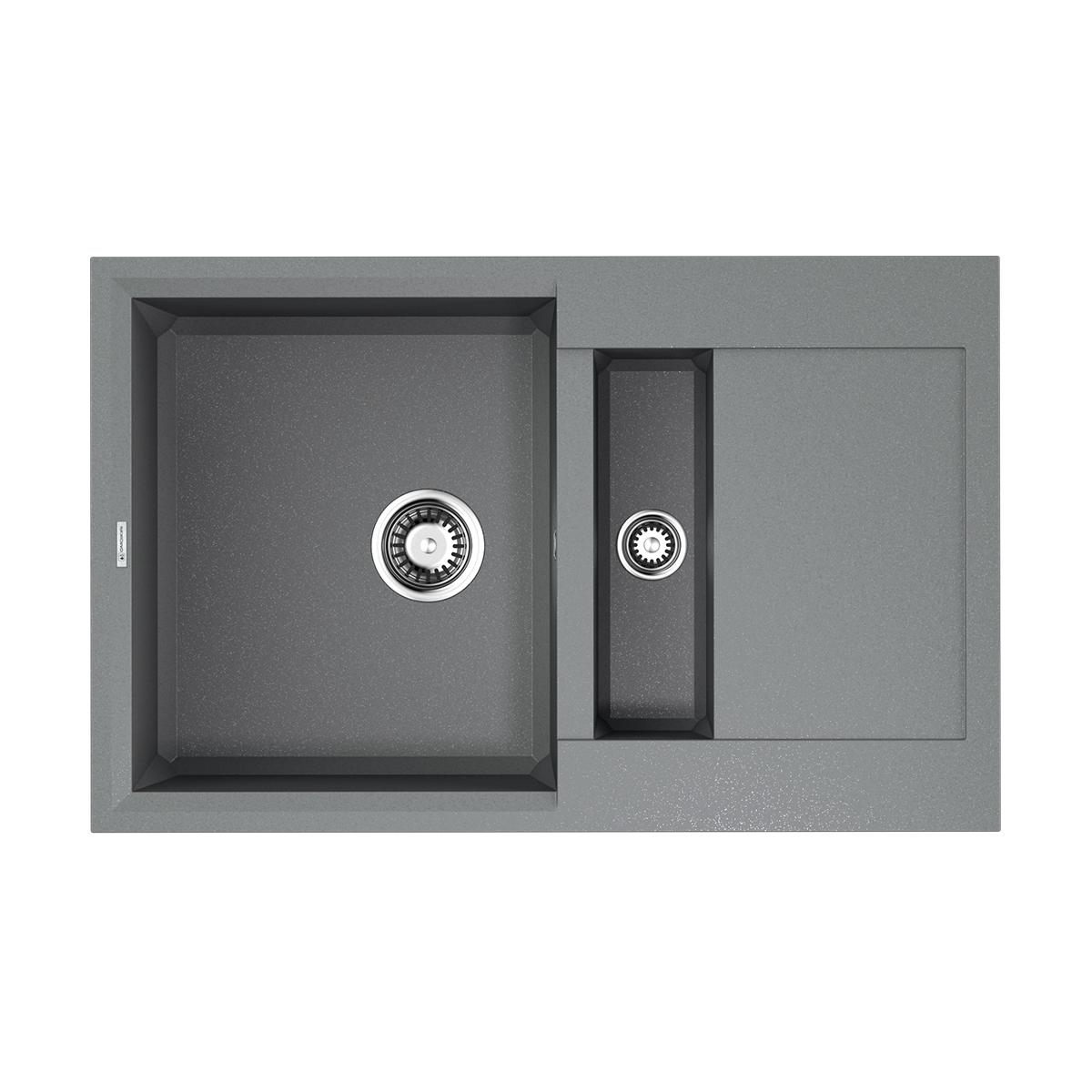 Врезная кухонная мойка Omoikiri Sakaime 78-2-GR leningrad grey 4993559