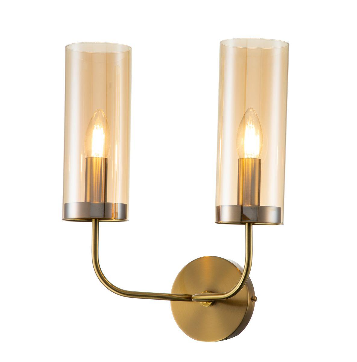 Настенный светильник Indigo Balletto V000256 13014/2W Brass