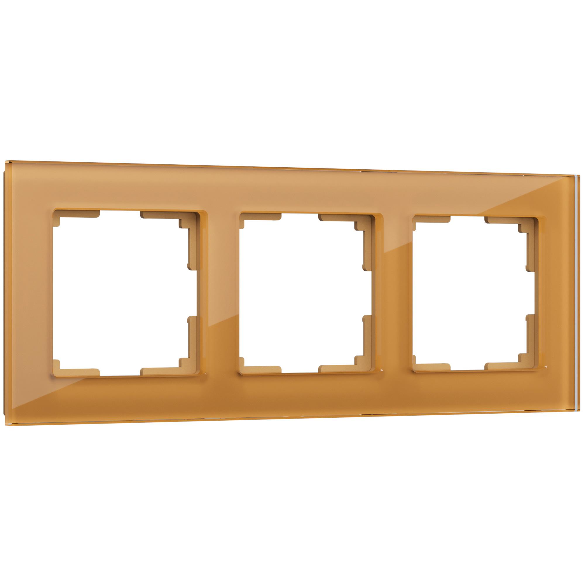 Рамка на 3 поста бронзовый Werkel WL01-Frame-03