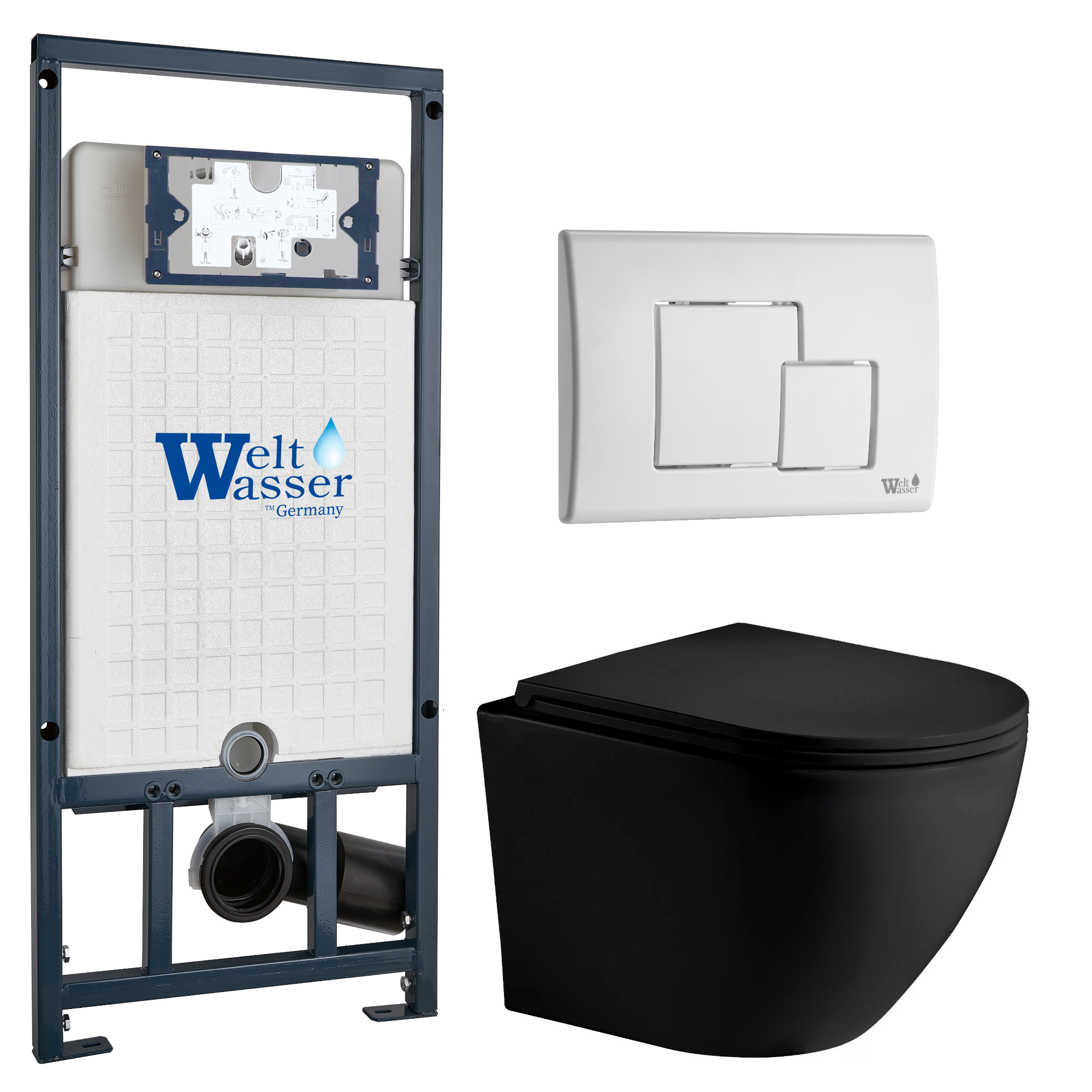Комплект WeltWasser 10000011362 Merzbach 043 MT-BL + Marberg 507 + Marberg 507 SE MT-BL