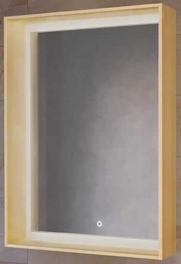 Зеркало Raval Frame 75 с подсветкой сенсор Fra.02.75/DS дуб сонома