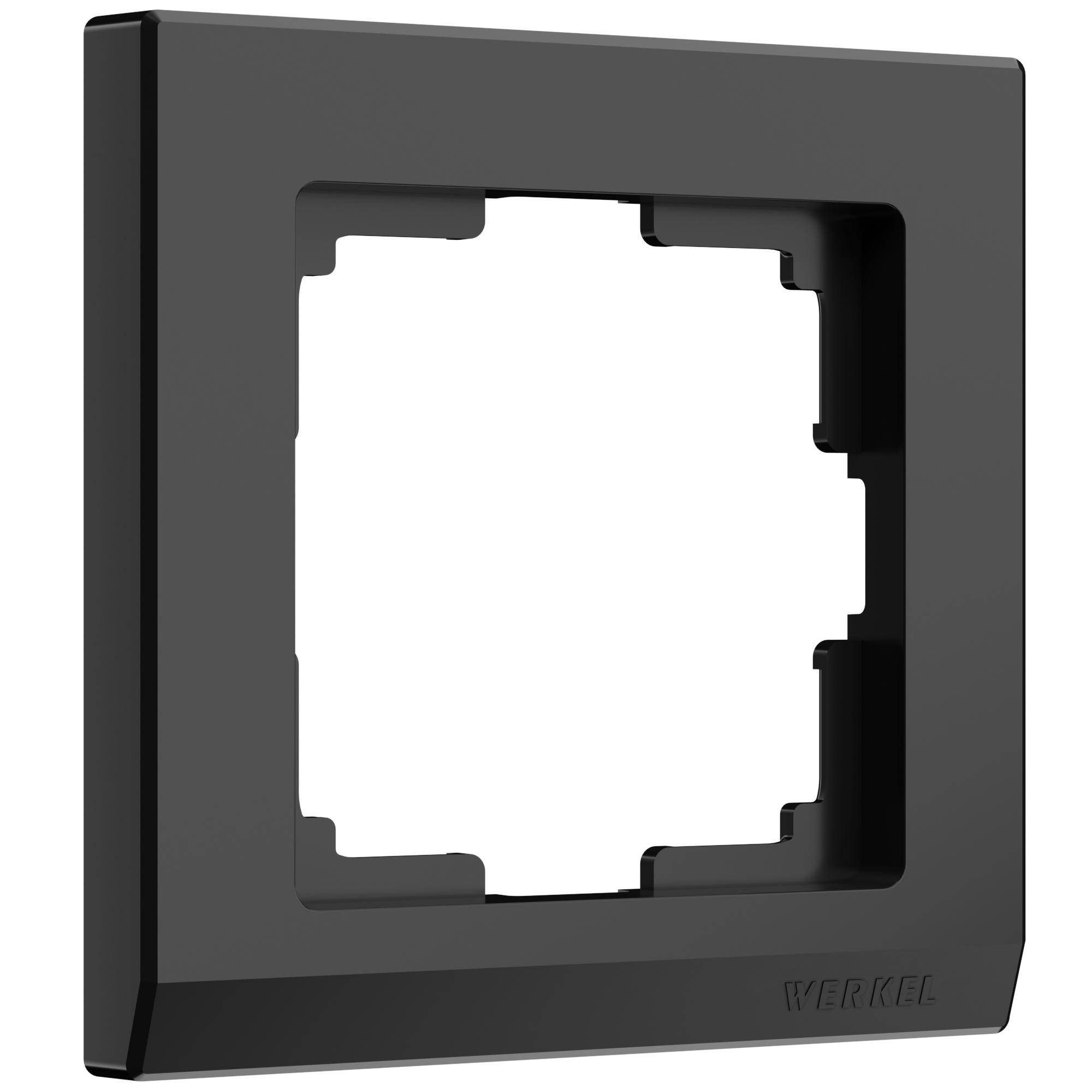 Рамка на 1 пост черный Werkel W0011808