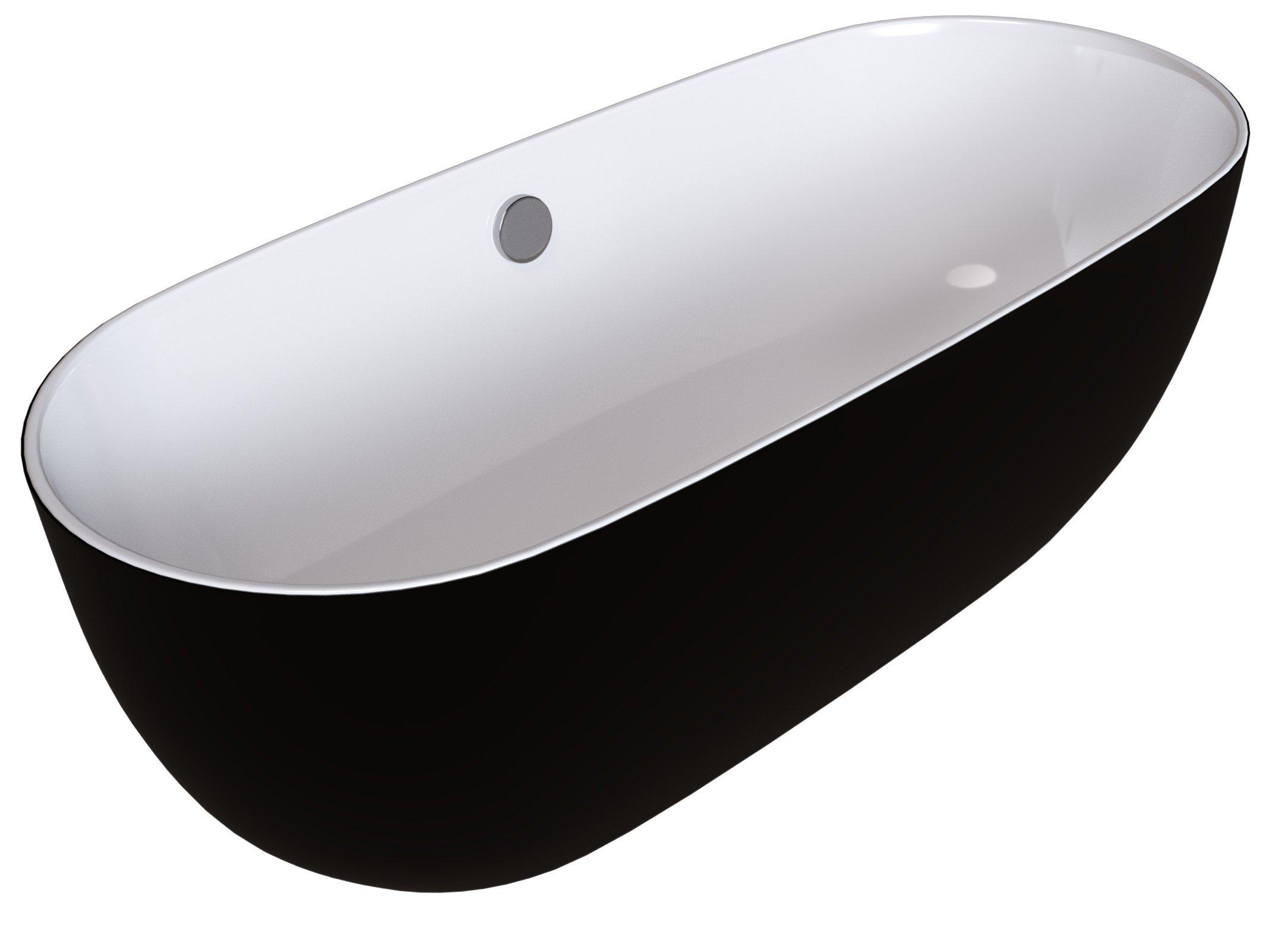 Ванна отдельностоящая Grossman GR-2401MB Black 75x150x58