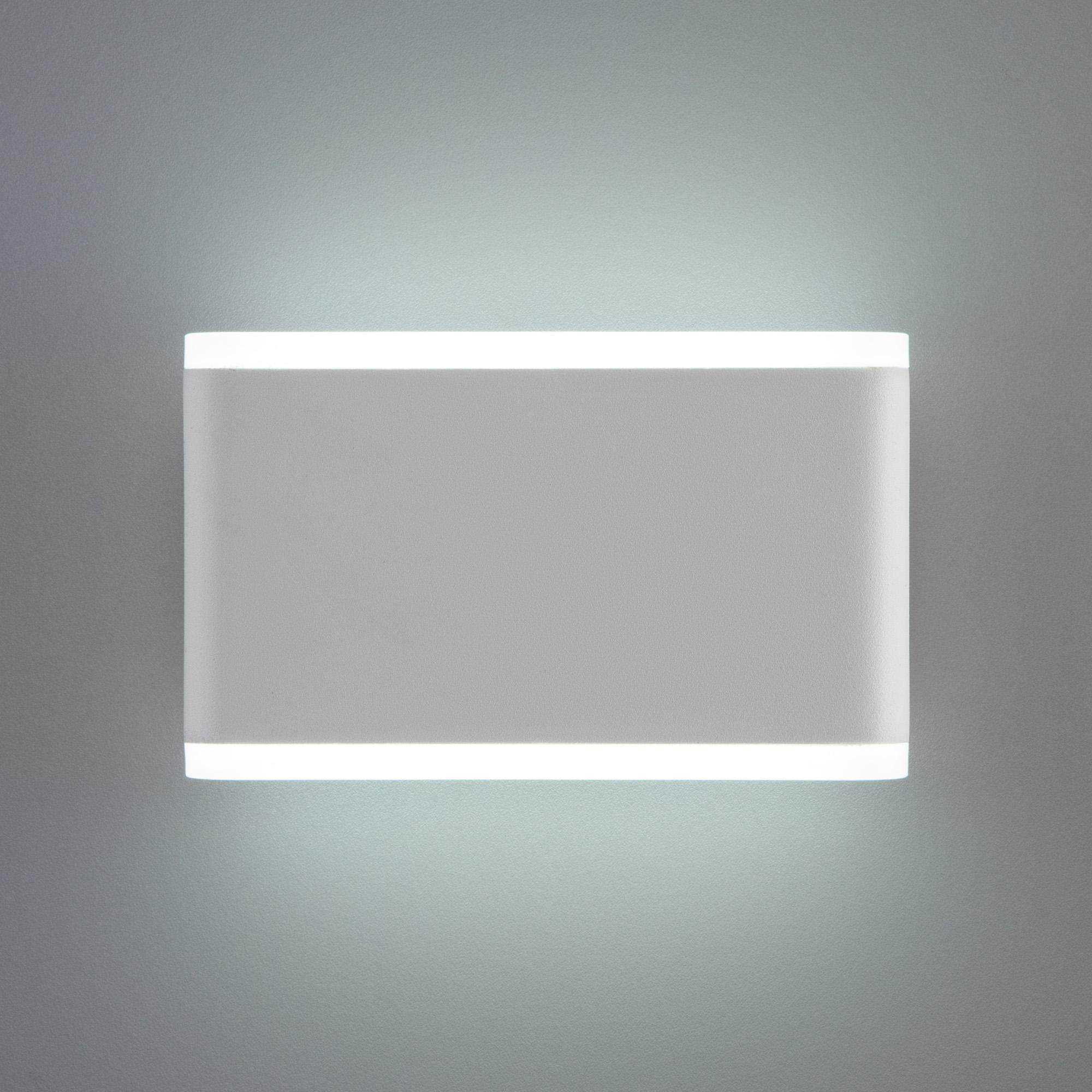 Уличный настенный светодиодный светильник Elektrostandard 1505 TECHNO LED Cover белый