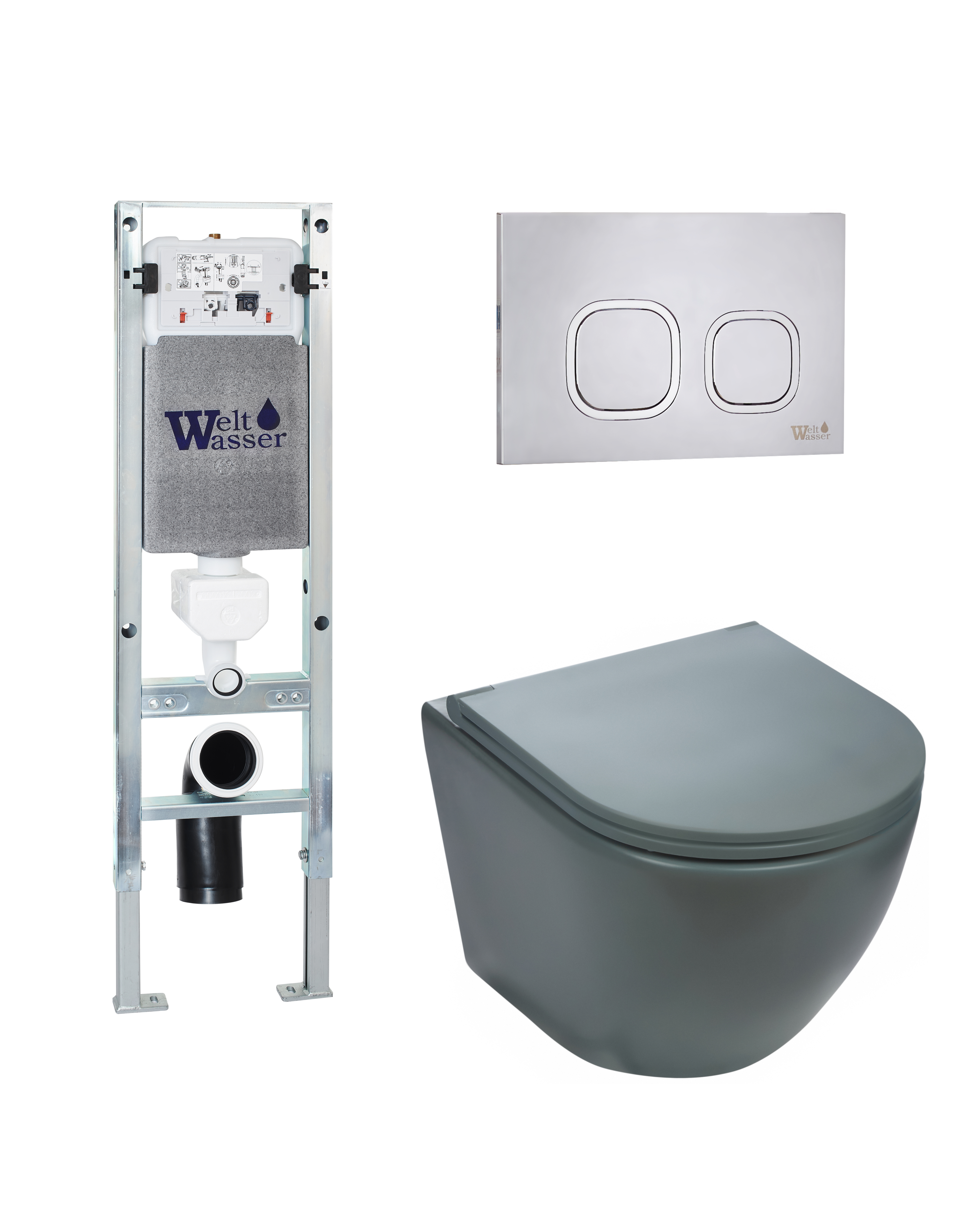 Комплект WeltWasser 10000010850 Merzbach 041 MT-GR + Amberg 350 ST + Amberg RD-MT CR