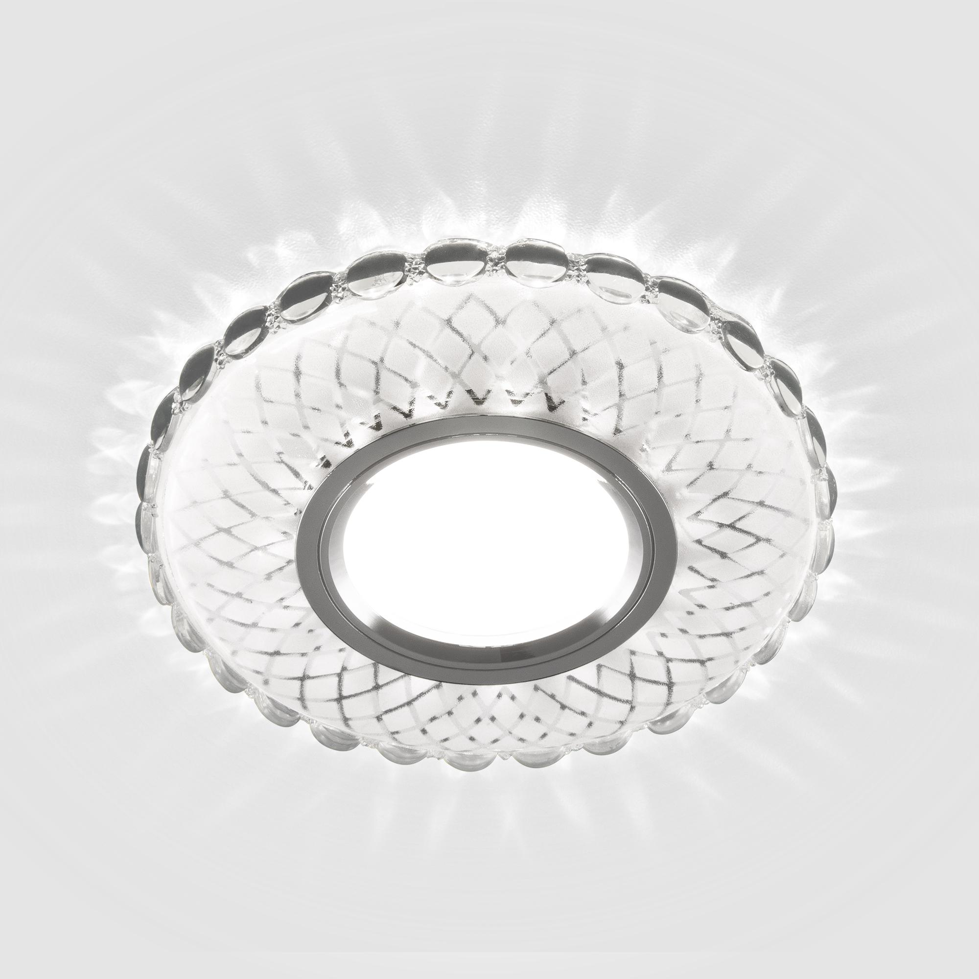 Встраиваемый точечный светильник с LED Elektrostandard 2244 MR16 SL/WH зеркальный/белый