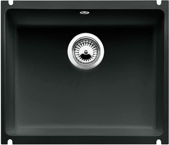 Врезная кухонная мойка Blanco SUBLINE 500-U керамика PuraPlus черный