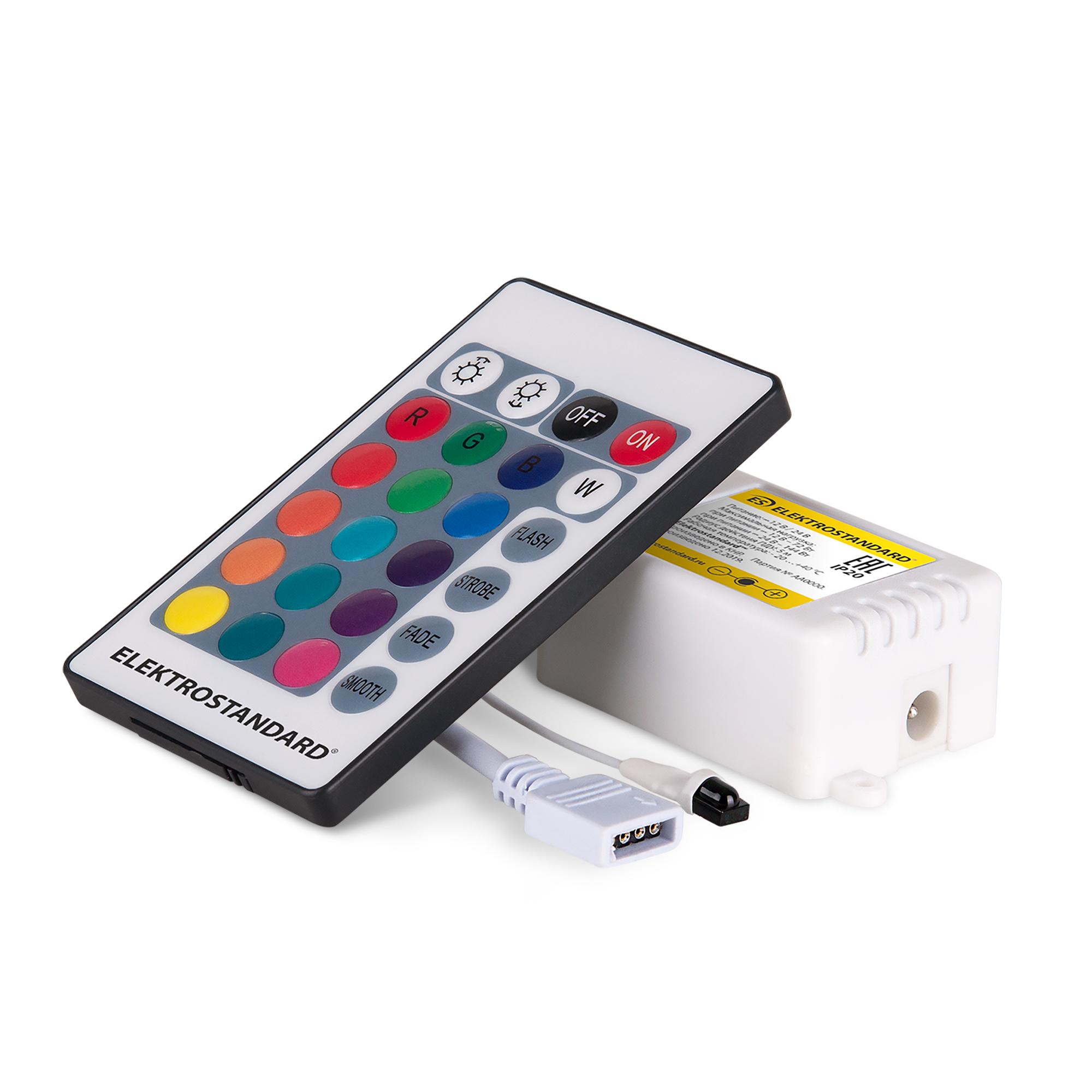 Контроллер для светодиодных лент Elektrostandard RGB c ПДУ 12V (ИК) IP20 LSC 014