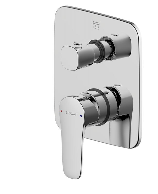 Смеситель для душа Bravat PB8173218CP-3-ENG хром