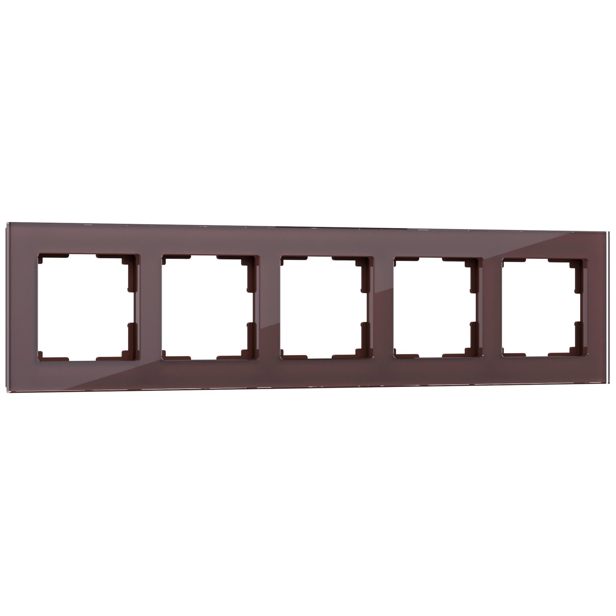 Рамка на 5 постов мокко Werkel WL01-Frame-05