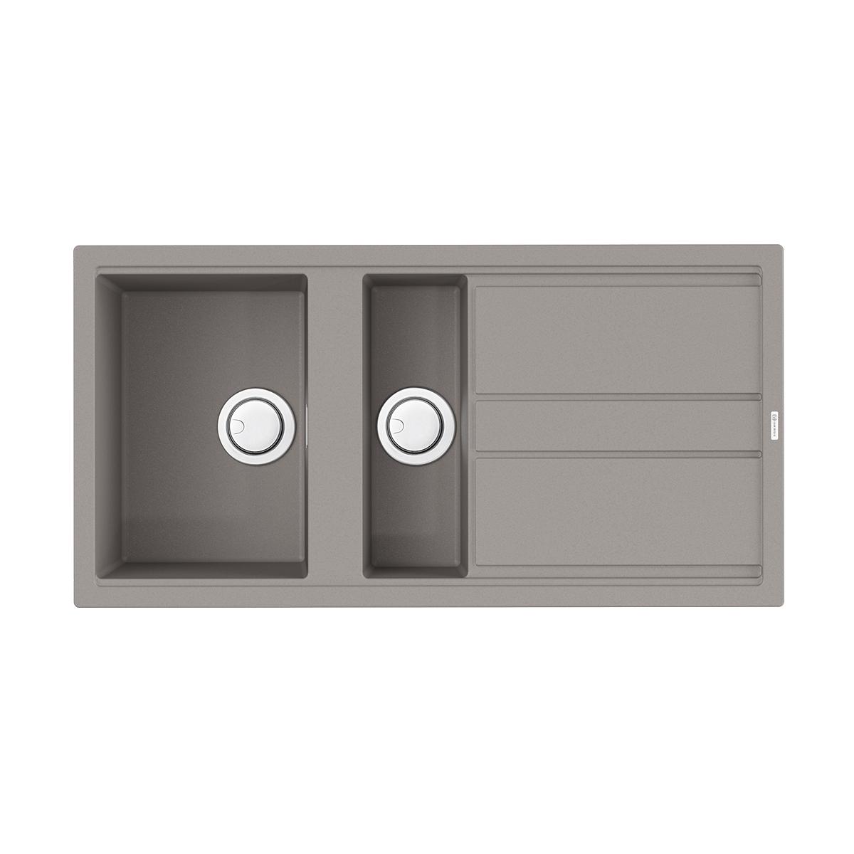 Врезная кухонная мойка Omoikiri Kitagawa 100-2-GR leningrad grey 4993804