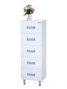 Комод Bellezza Сиена-40 белый с 5 ящиками