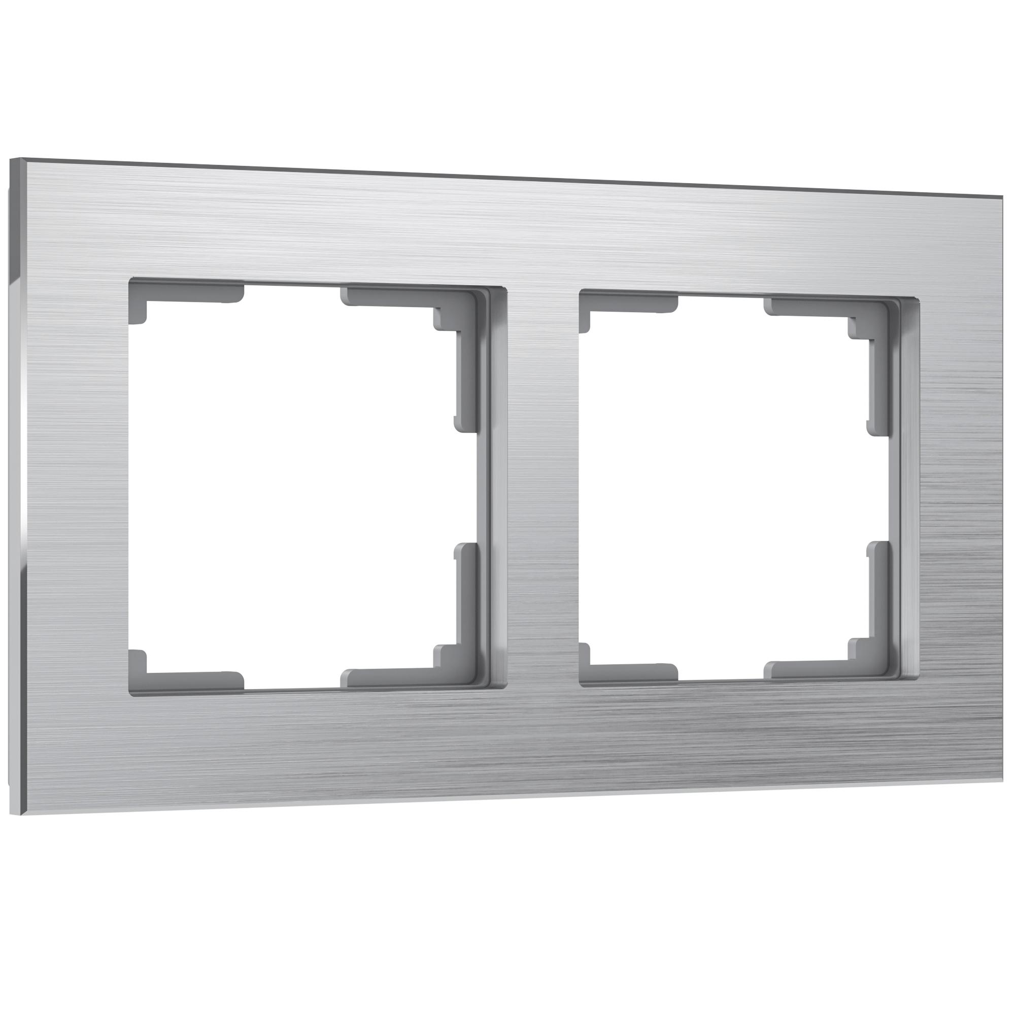 Рамка на 2 поста алюминий Werkel W0021706