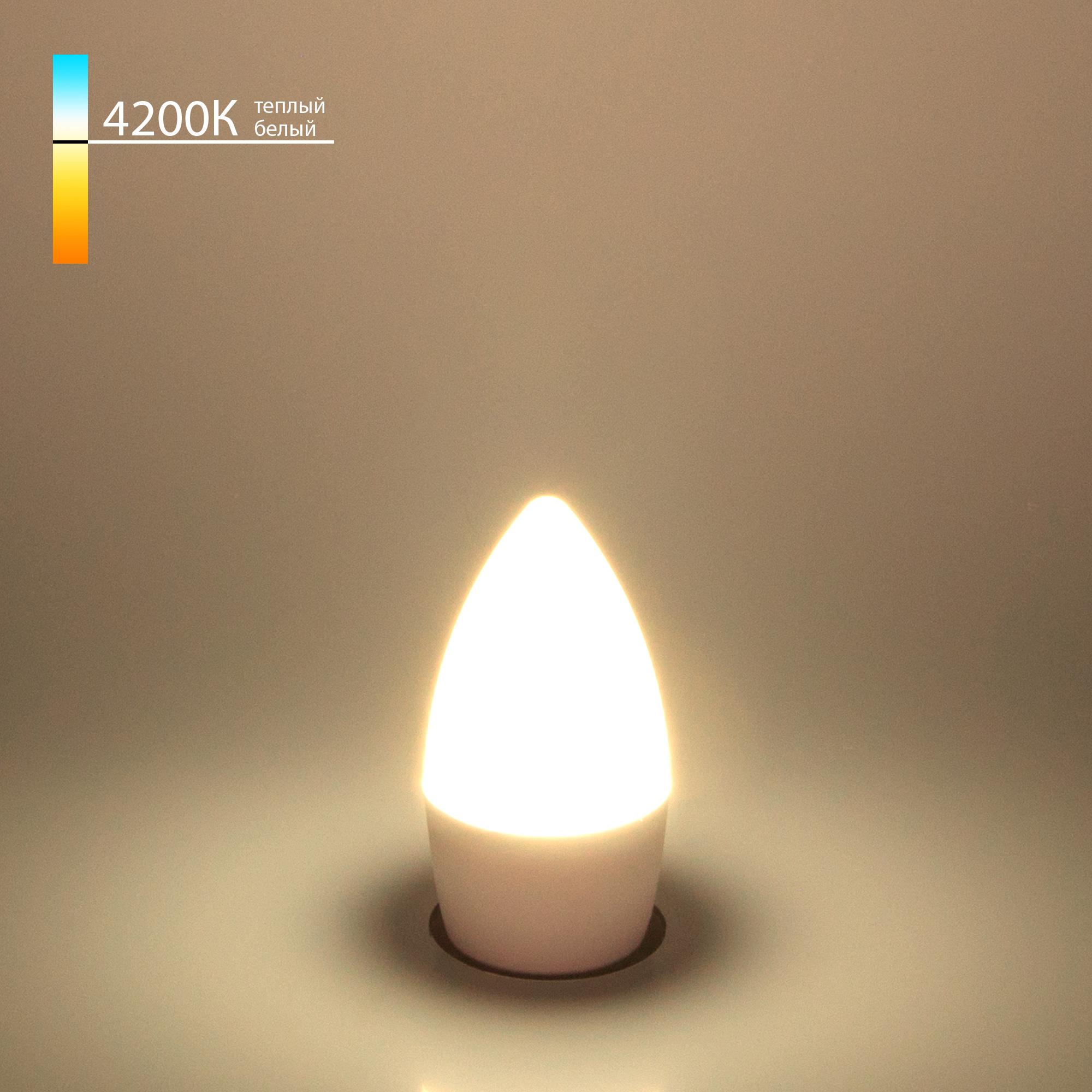 Светодиодная лампа "Свеча" Elektrostandard C37 6W 4200K E27 BLE2737