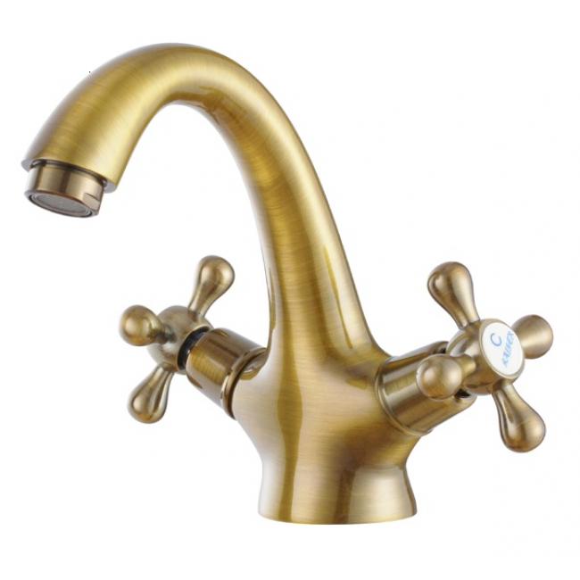 Смеситель для раковины (умывальника) Kaiser Carlson Style 44311-1 бронза