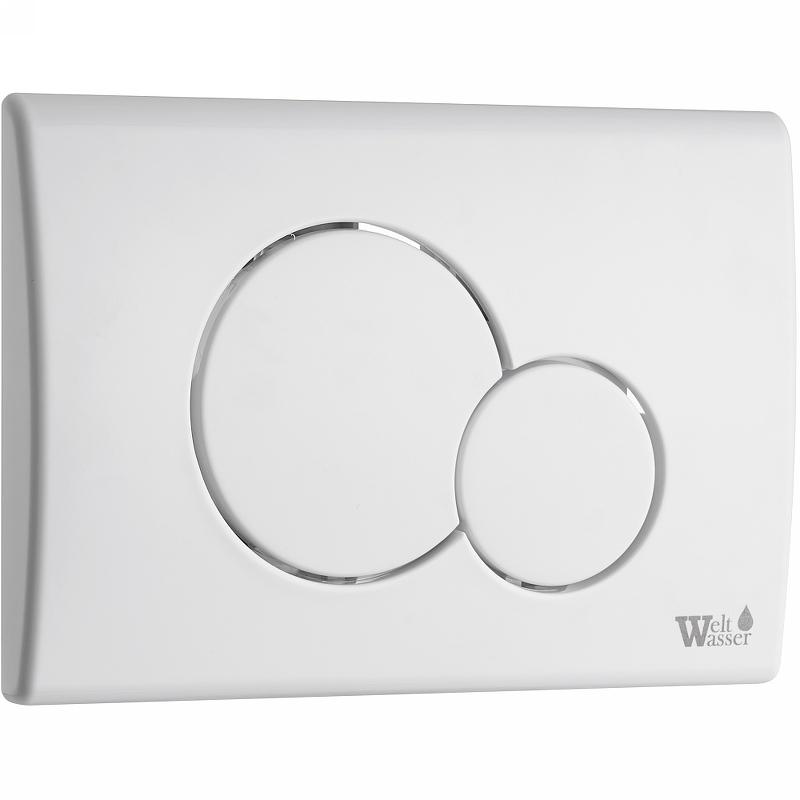 Кнопка для инсталляции WeltWasser WW Marberg 507 RD GL-WT 10000010236 белая, круглая