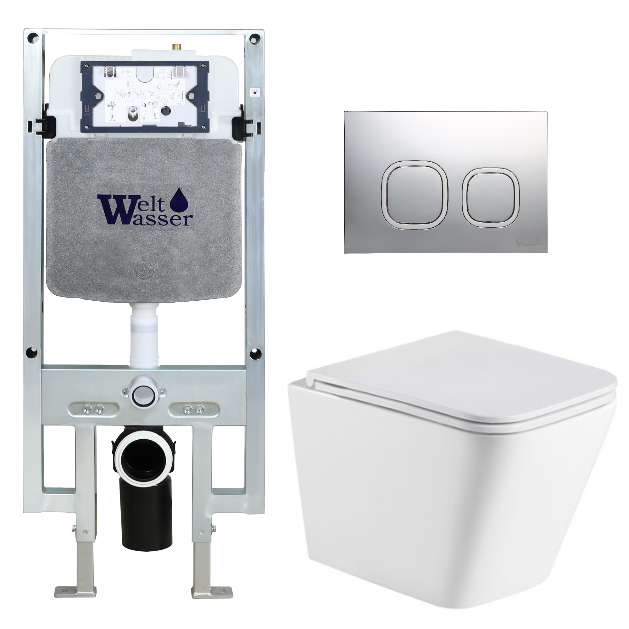 Комплект WeltWasser 10000011858 Gelbach 043 GL-WT + Amberg 497 ST + Amberg RD-MT CR