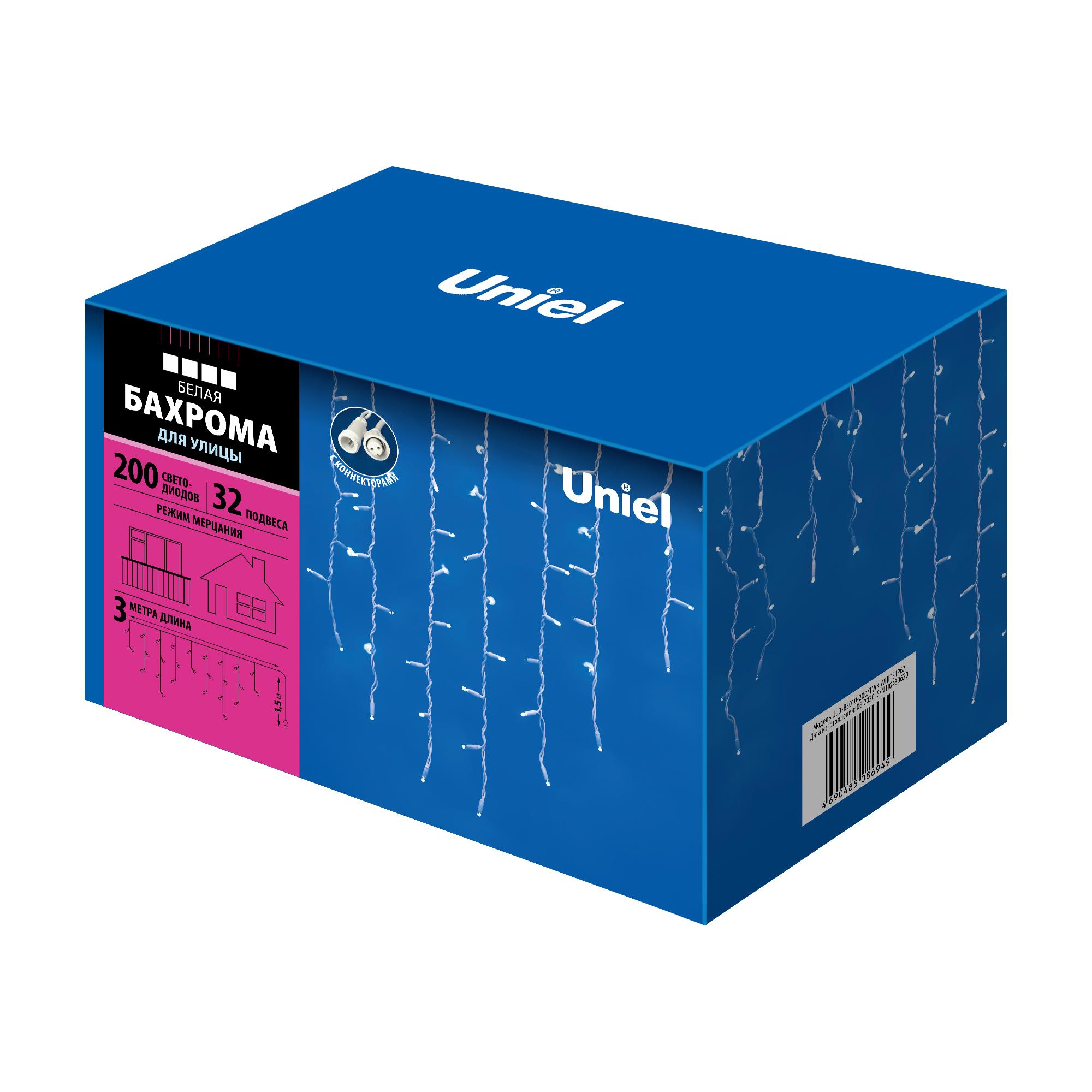 Гирлянда "Бахрома" Uniel UL-00001366