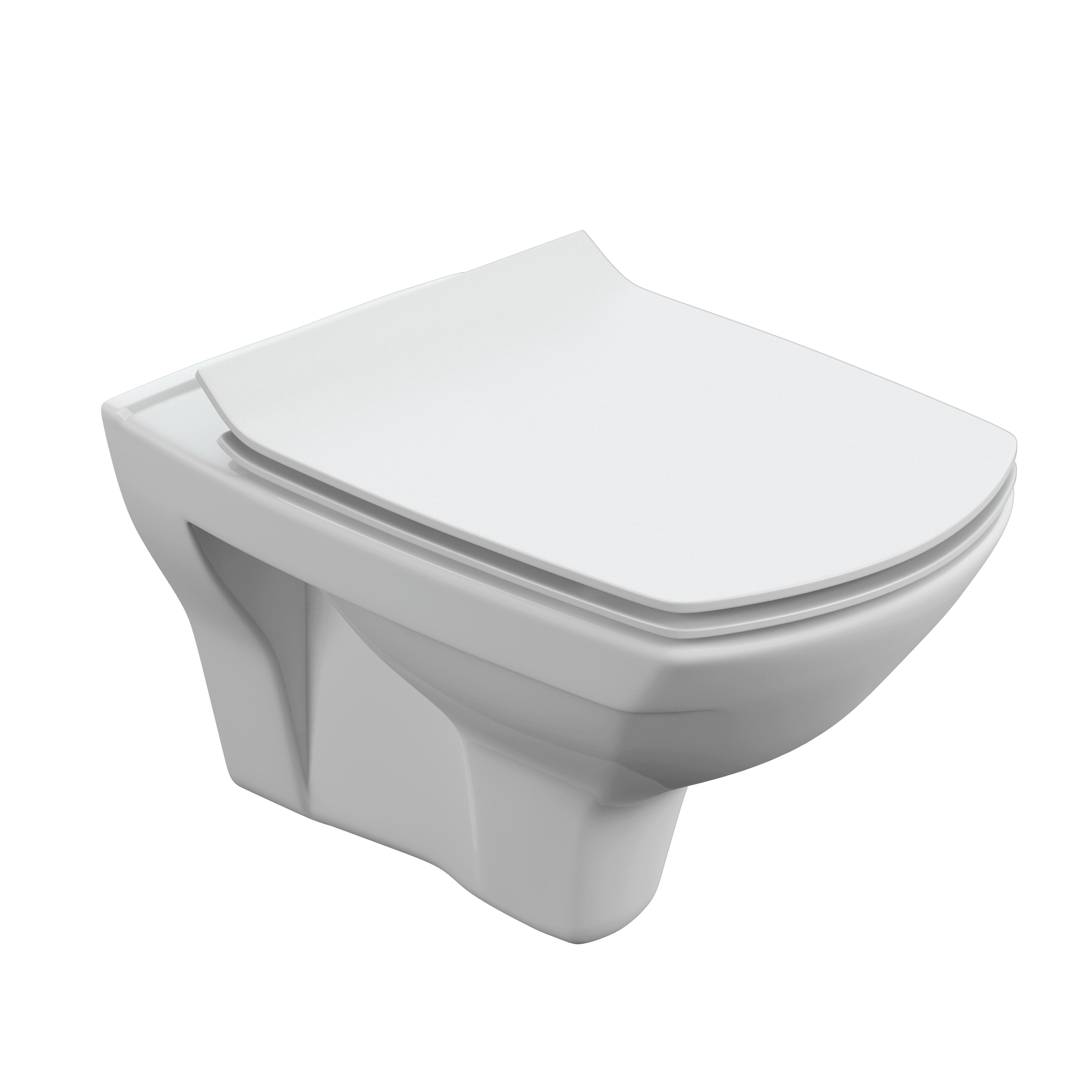 Унитаз подвесной Cersanit Carina XL Clean On DPL EO slim S-MZ-CARINA-XL-COn-S-DL-w