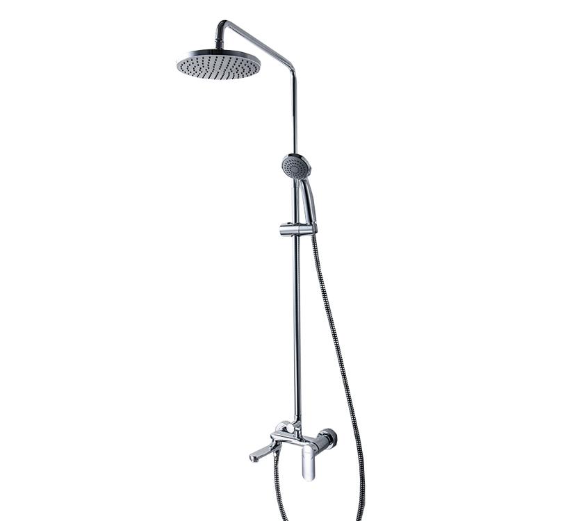 Душевая стойка со смесителем для ванны Bravat Opal R F6125183CP-A2-RUS хром