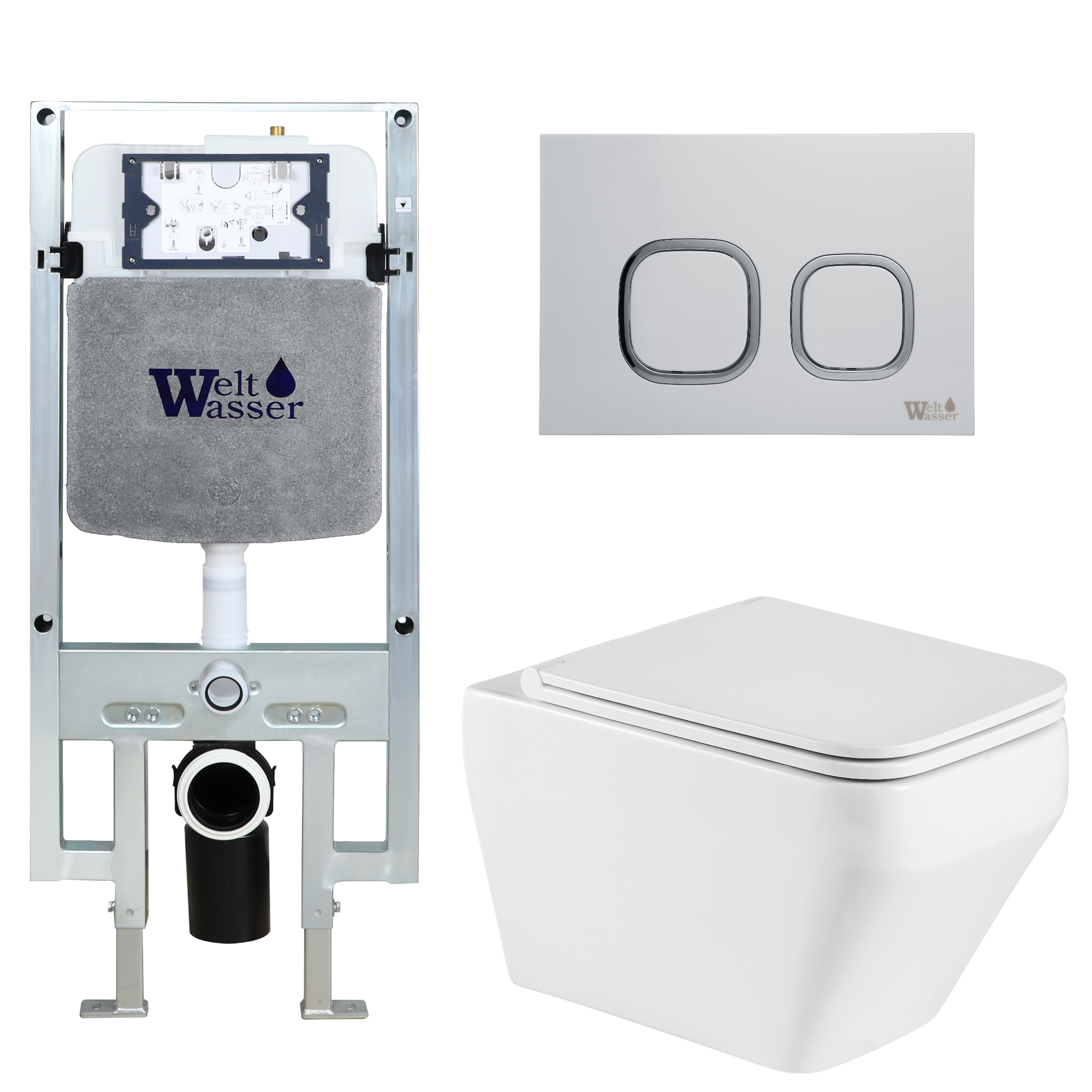 Комплект WeltWasser 10000011655 Hofbach 041 GL-WT + Amberg 497 ST + Amberg RD-WT