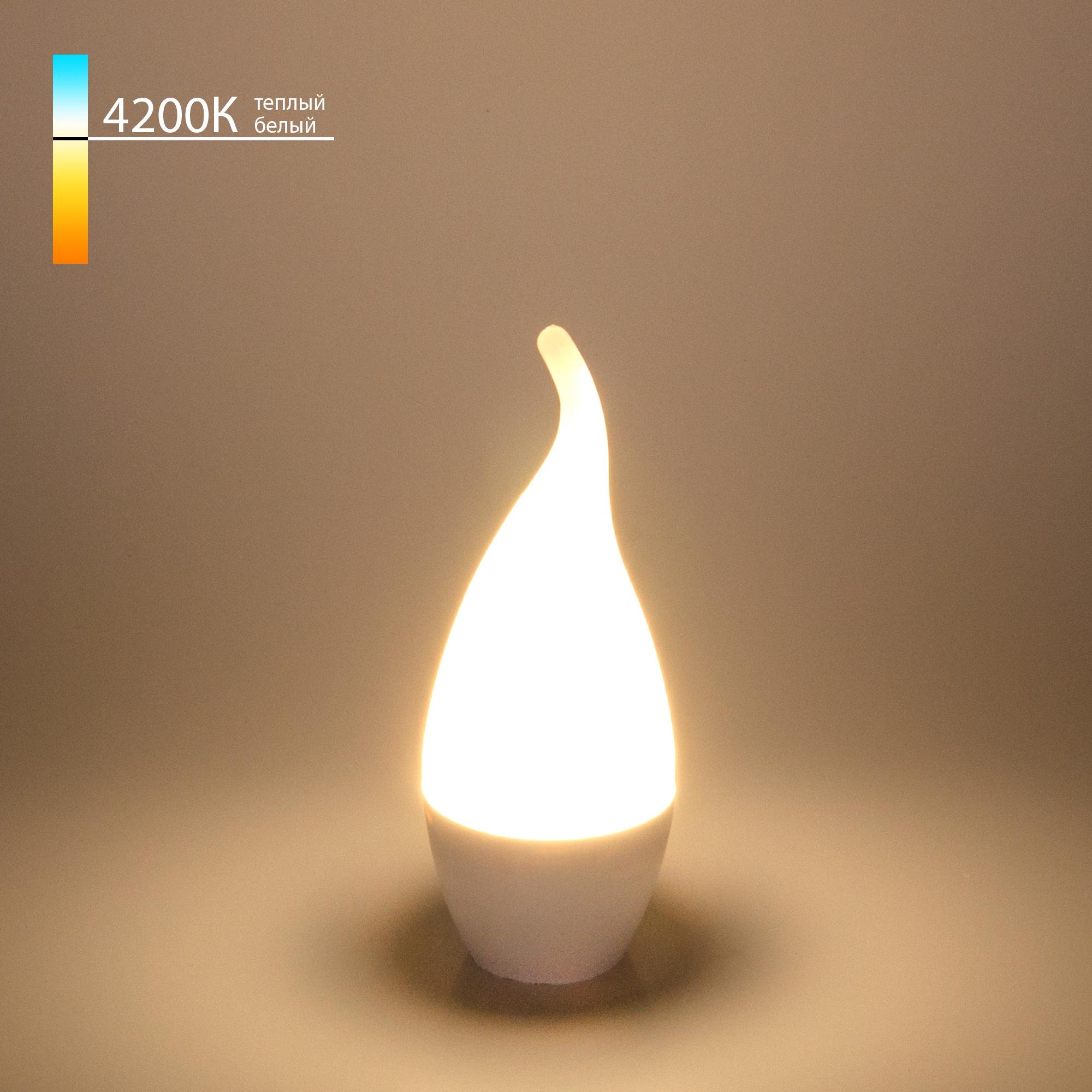 Светодиодная лампа Свеча на ветру ElektrostandardCDW LED D 6W 4200K E14