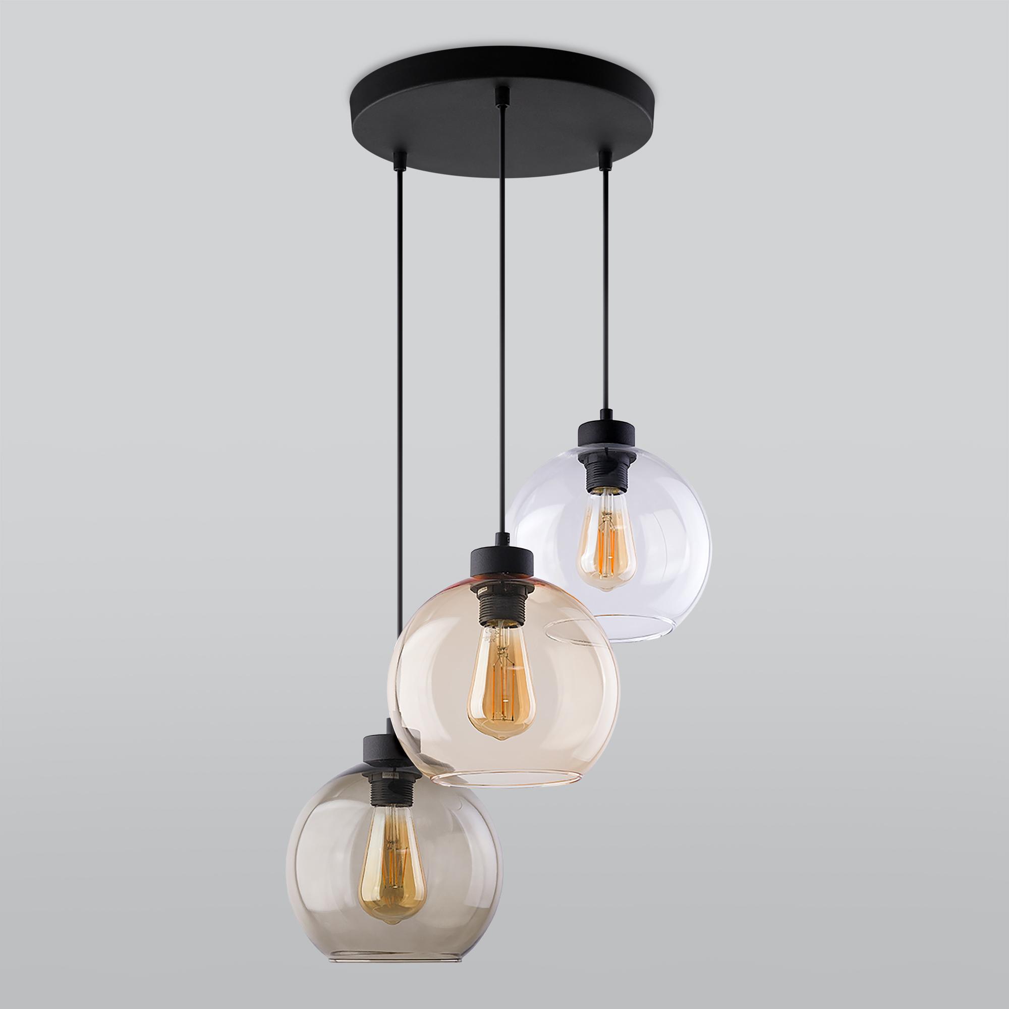 Подвесной светильник со стеклянными плафонами TK Lighting 2831 Cubus
