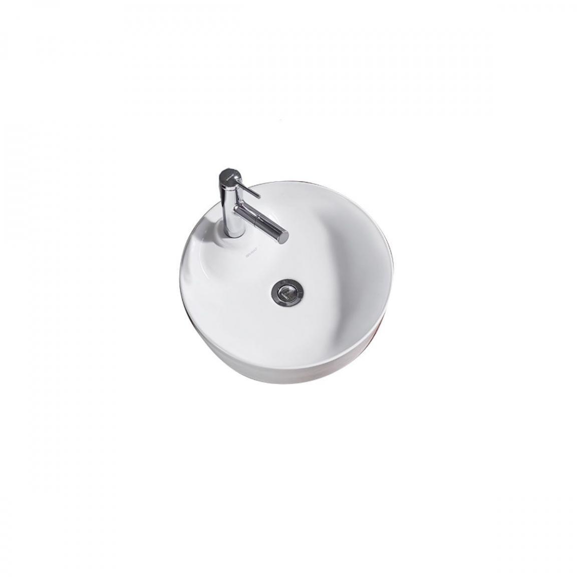 Раковина накладная Bravat Affability C22239W-1-ENG белая